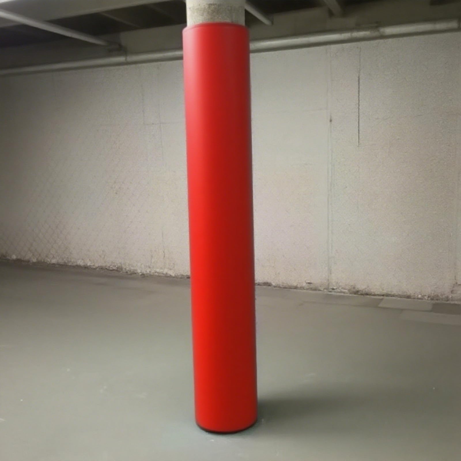Genérico Protector de Poste Rojo de 2,13 m (7 pies) para sótano - Cubierta para Columna de Equipos de Juegos y gimnasios, se Adapta a Aros y Postes de Baloncesto de 2 a 25 cm (10 Pulgadas) de diámetr