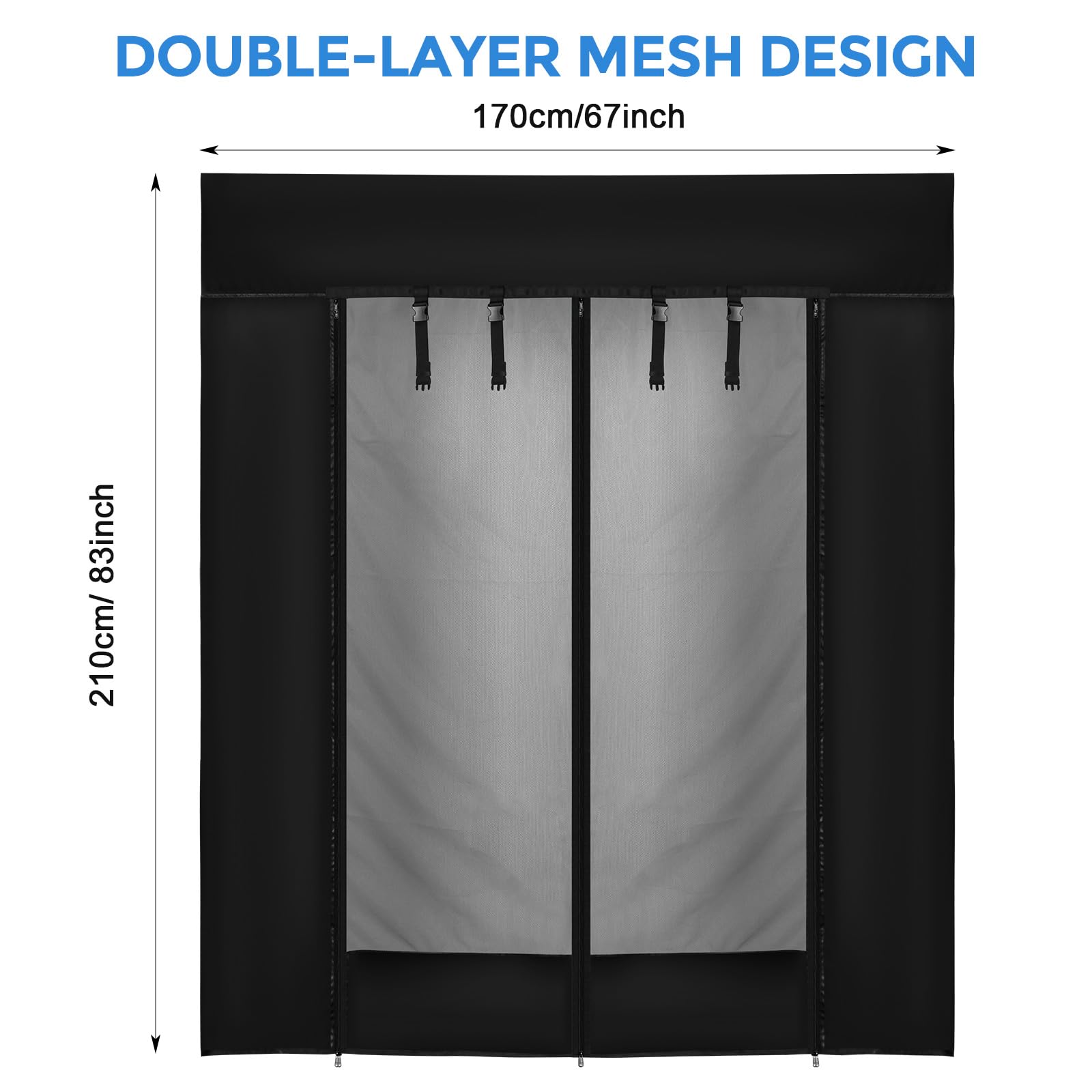 Mosquitera Repuesto para Mercedes-Benz Sprinter High Roof 2007-2024, Modelo Mejorado de Mosquitera para Coche, Mosquiteras de Protección contra Insectos para Acampar al Aire Libre (Puerta Lateral)