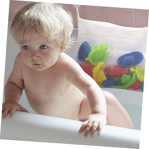 Miniatura 8 de MERRYHAPY Organizador de juguetes de juguete de malla de baño de malla organizador de juguetes Bolsas de baño para bebés Red de juguetes de baño