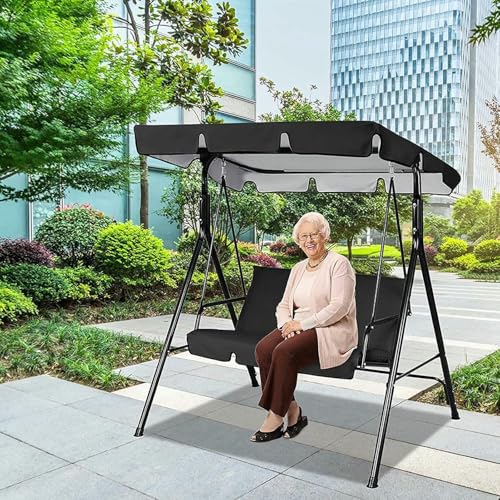 Reemplazo del dosel de asiento de swing de jardín con techo impermeable para hamaca 7