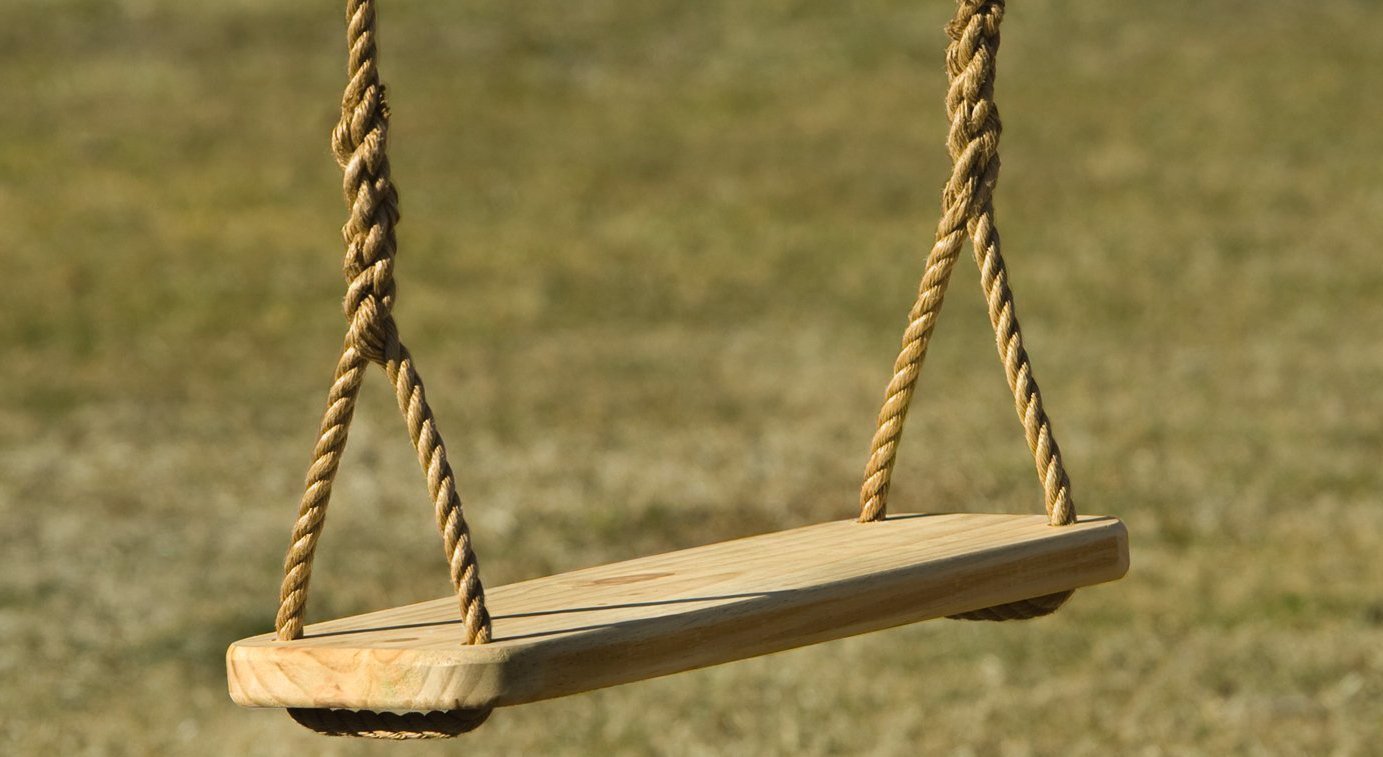 Wood Tree Swing - Great Outdoor or Indoor Premier Wooden Tree Swing for Adults or Children - Ready t
