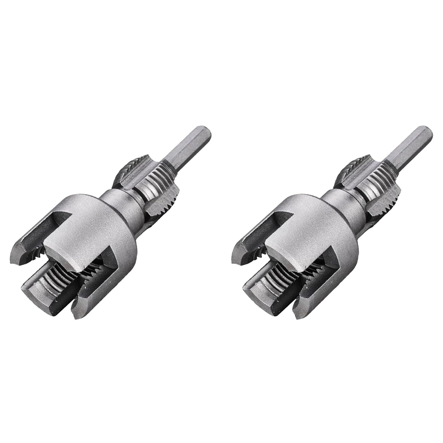 Jnchdghwa As Shown 2X Integrated Internal & External Pipe Threading Tool, Electric Drill Compatible Pvc Pipe Threader Kit, 1/2Inch