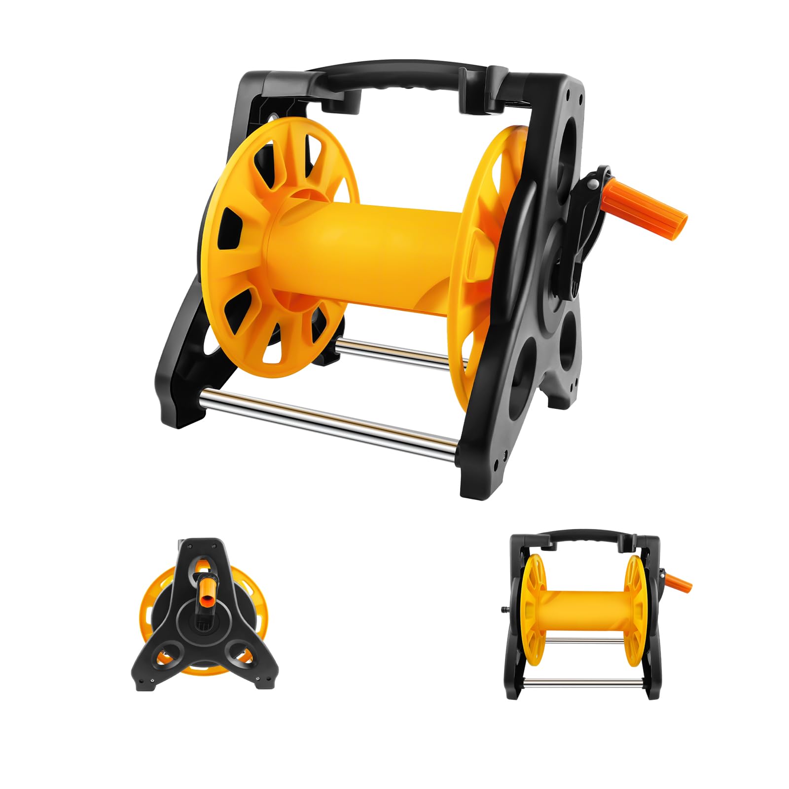 Hose Reel Customisable Hose Caddy - Empty Drum for Premium Hoses, 4.5kg Load Capacity
