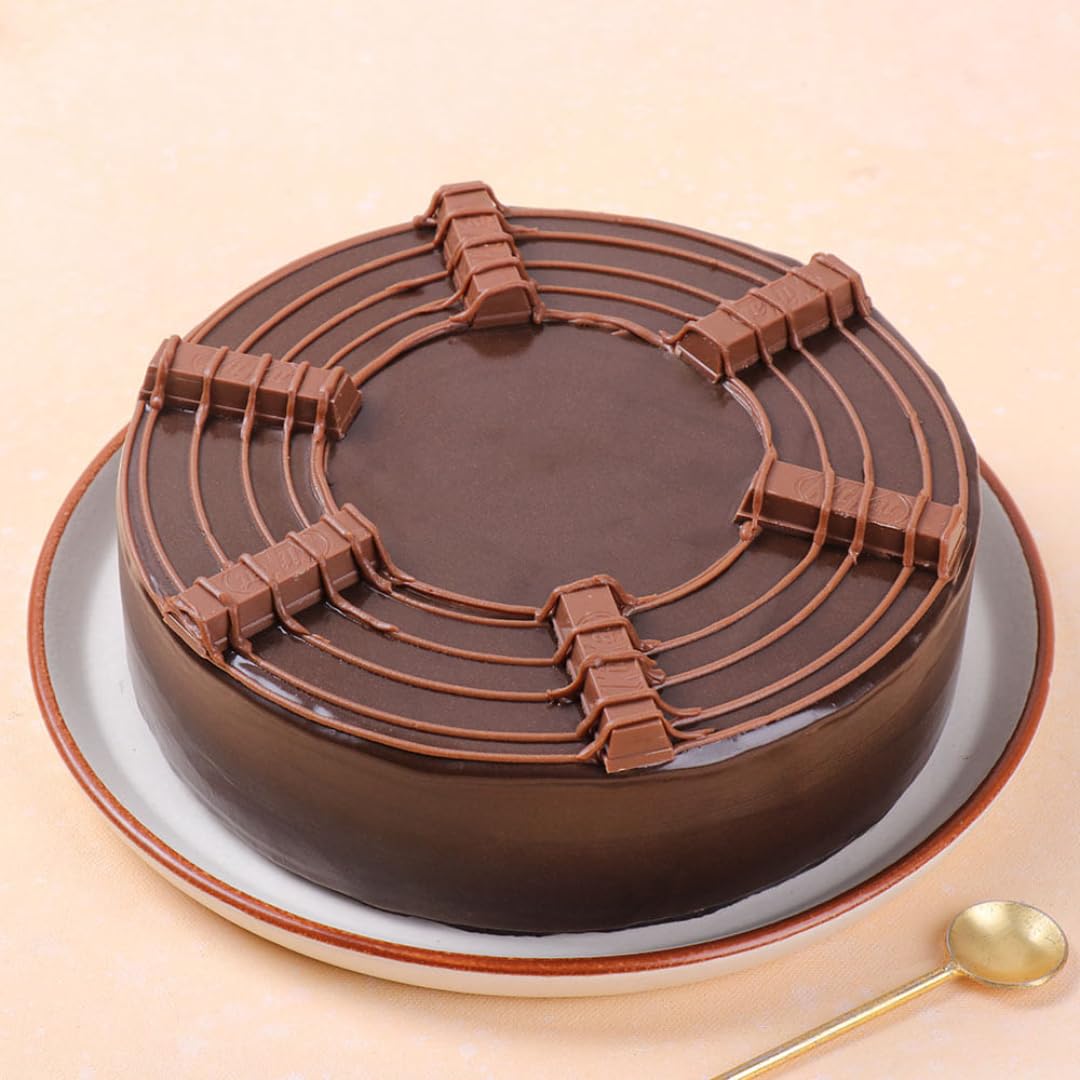 FlowerAura Delicious Fresh 0.5Kg Plain Chocolate Eggless Cake For Birthday | Anniversary | Wedding | Mother's Day | Father's Day | Valentine's Day | Christmas | New Year (Same Day Delivery)-image-49
