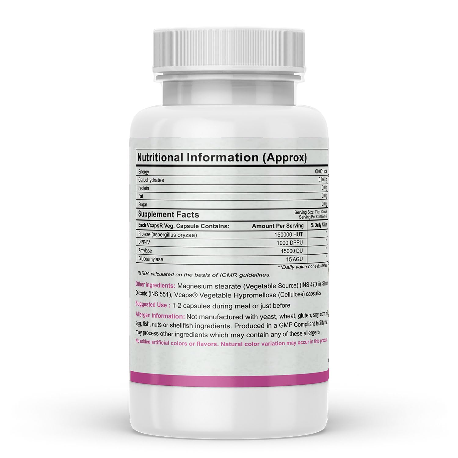 Autoimmunity care Wheat Digest Care | Gluten + Gliadin Digestive Enzyme Supplement | For Gluten Digestion, Helps to Digest Wheat, Maida, Barley & Other Cereal Grains | 60 Veg Capsules - Image 7 thumbnail
