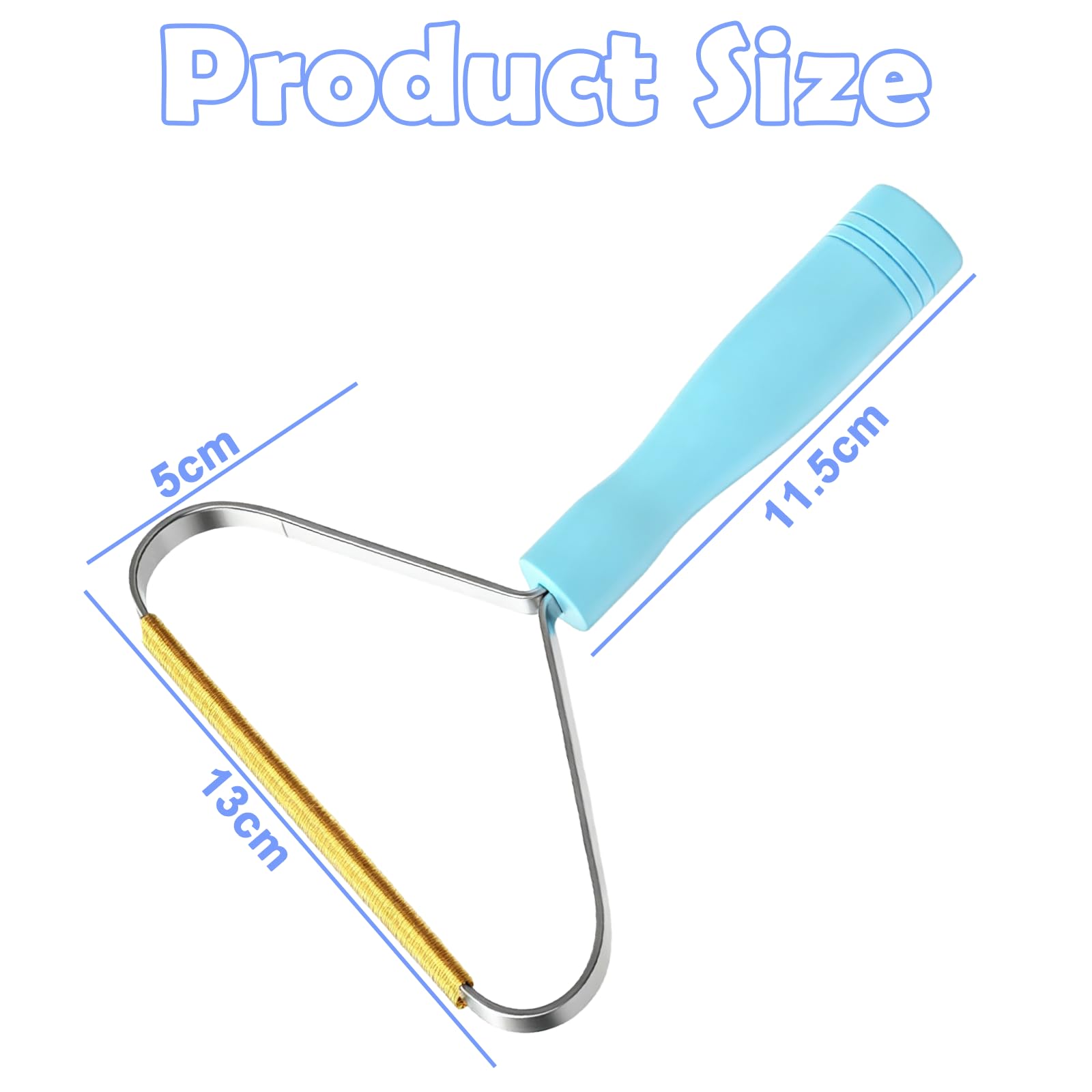 AzureRay Brosse Poils Animaux et Brosse pour Cheveux Bouclés, Canapés, Sièges Auto et Bordures en Tissu. Élimine Efficacement Tous les Poils d'Animaux