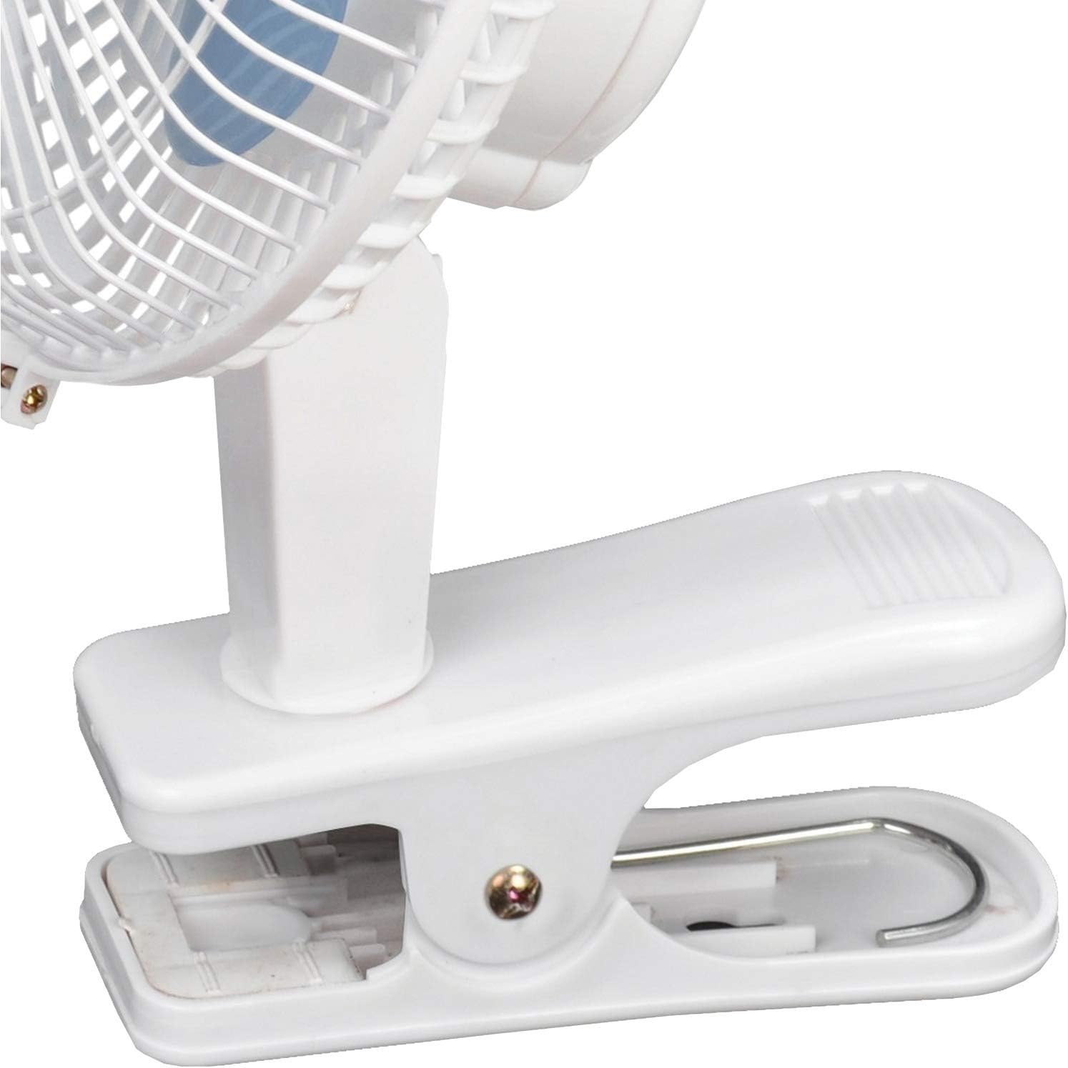 Brentwood Kool Zone F-621W Clip On Desk Fan,2-Speed 6-inch,White