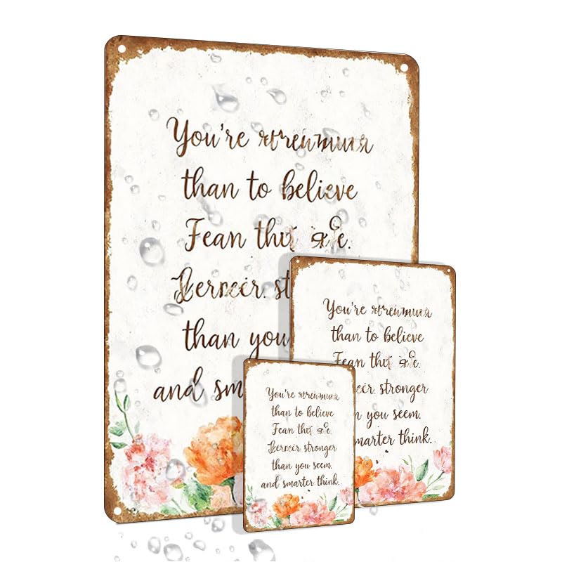 Smart Warning Sign with Inspirational Quote by E C Berocier for Home Office Decor 8X12 Inch Single Sided