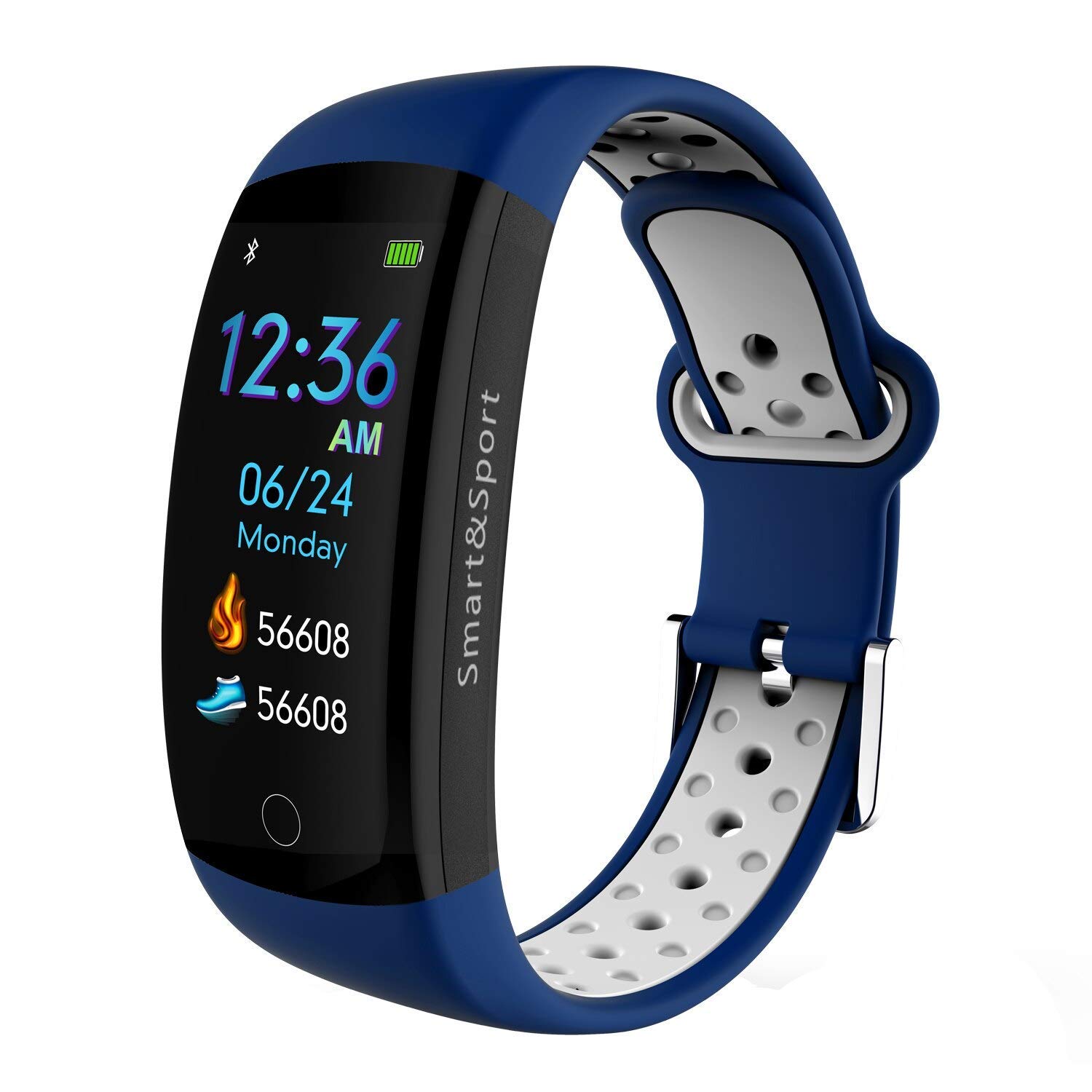 Smartwatch for Mens/Women/Kids/Heart Rate,Blood Pressure, Activity Fitness  Tracker,Sleep Monitor,Wristband Smart Watches for Android Phone  iPhone,Waterproof,3D ColorTouch Screen,Bluetooth Sport (Blue) : Amazon.in:  Electronics