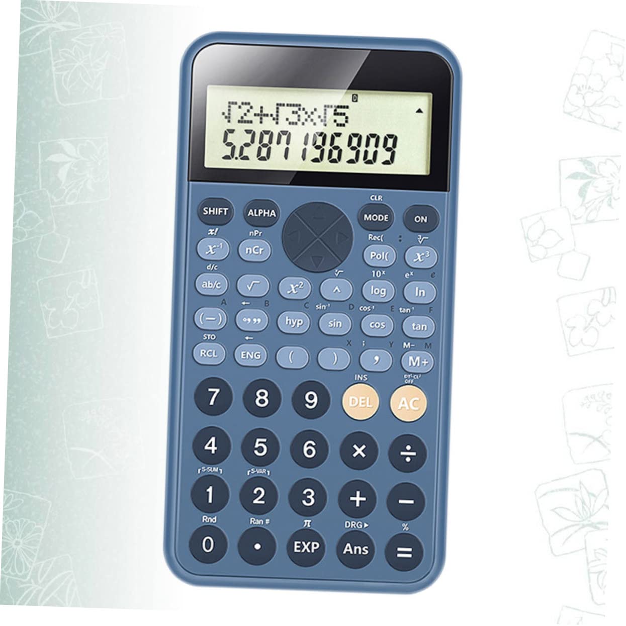 STOBOK 2pièces Calculatrice Scientifique Portable De Fonctions Outil Pratique pour Étudiants Comptabilité Et Mathématiques Bleu