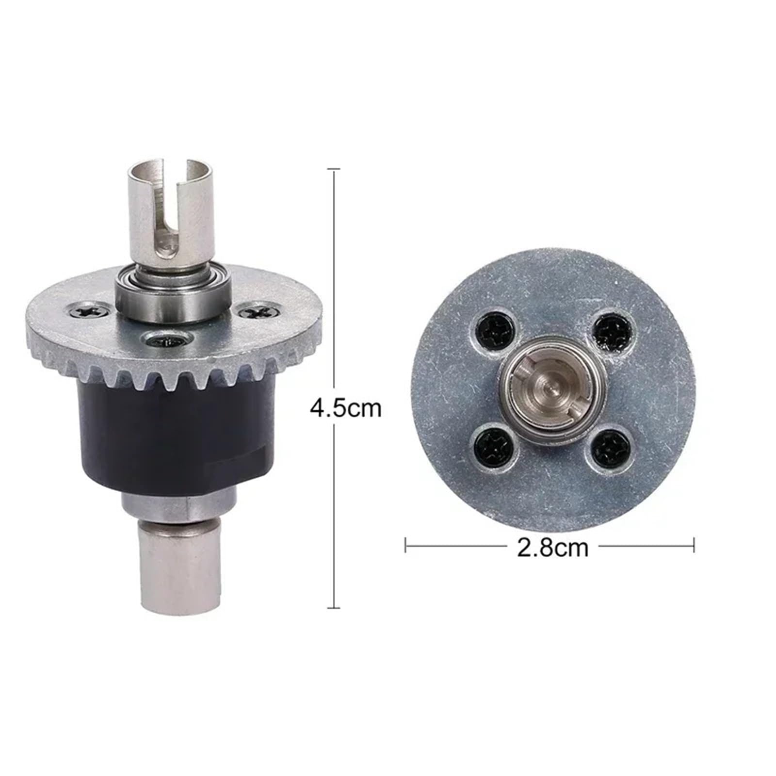 pour WLtoys 144001 1/14 4WD 2 Pièces Engrenage Différentiel Métal 144001-1309 RC Voiture Modification Mise À Niveau Pièce Rechange RC Améliorations Modèles