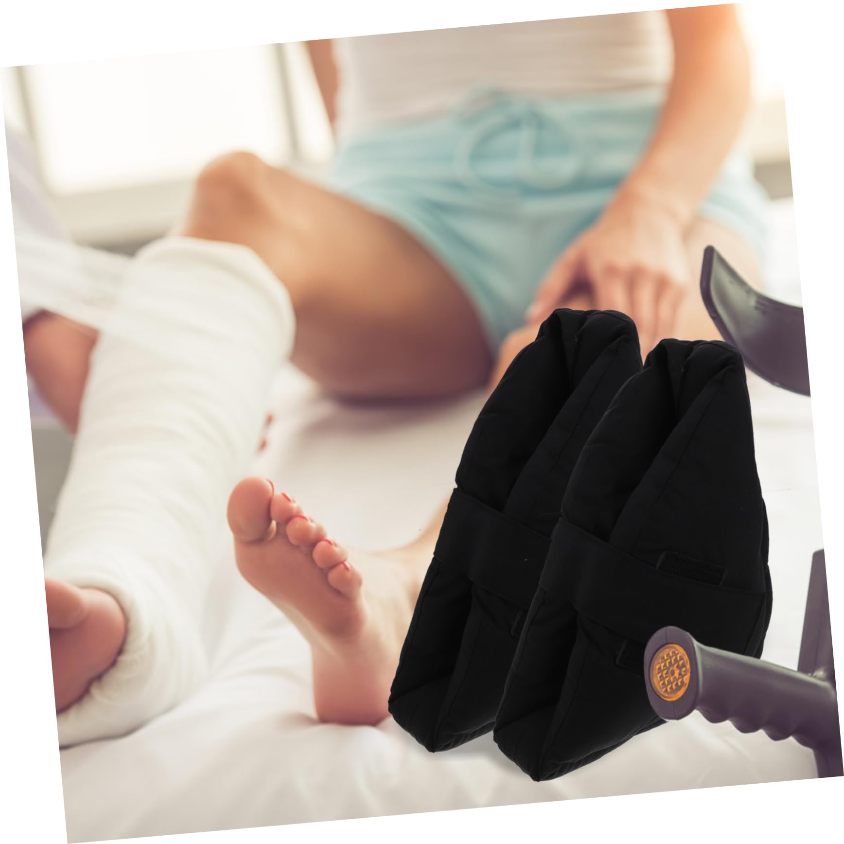 1paio Cuscini Protettivi Per Talloni Elasticizzati Di Cuscini Comodi Per Piedi Per Prevenire Lesioni e Ulcere Da Decubito Perfetti Per Uso Domestico e Ospedaliero