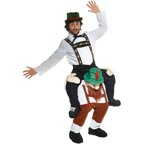 Morph Oktoberfest Costume Men Piggyback Bavarian German Beer Costume Adult Funny Halloween Costumes