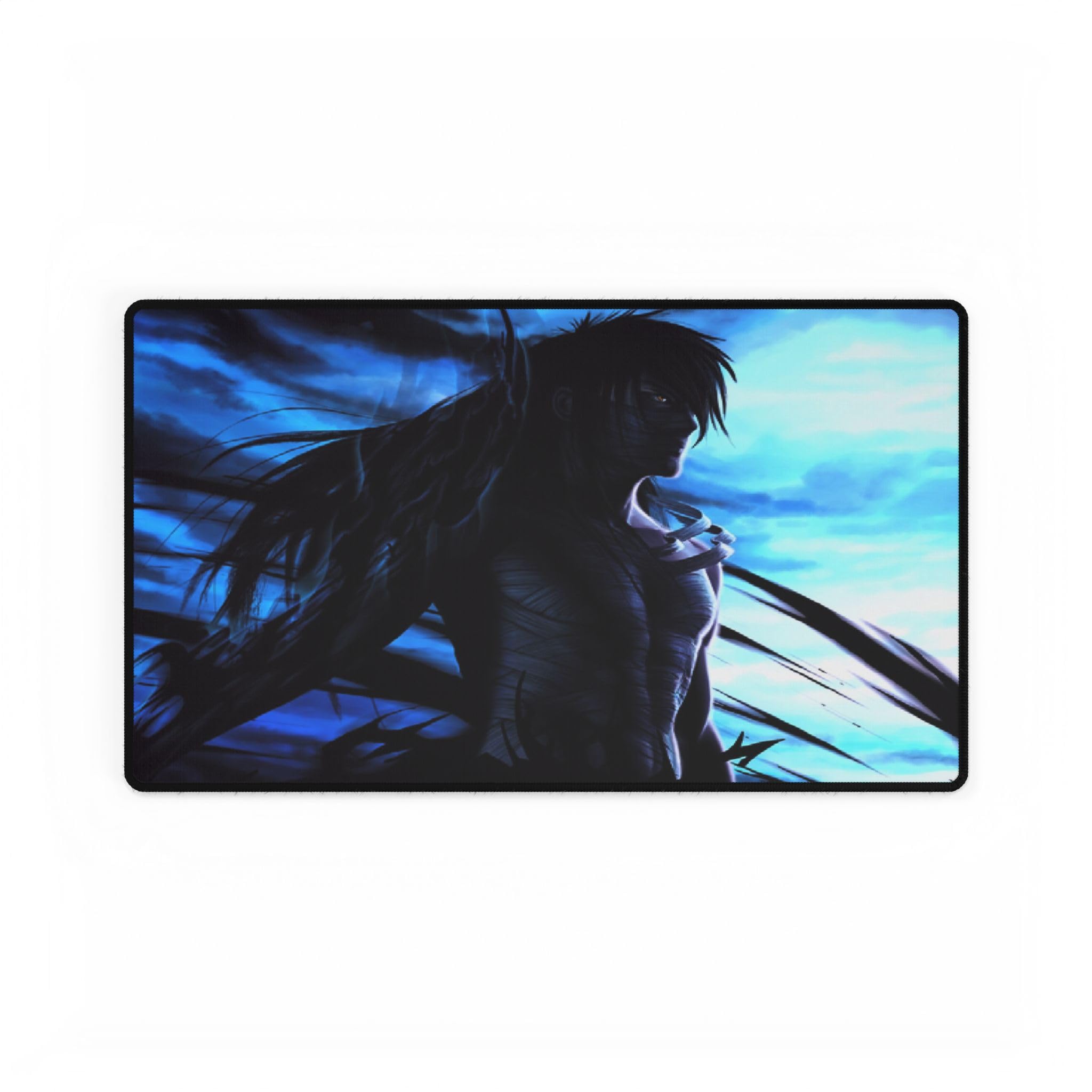 Bleach Playmat, Ichigo Mugetsu Form, Anime Inspired Desk Mat - Unique Design for Gamers, Anime Lovers, Desk Decor, Office