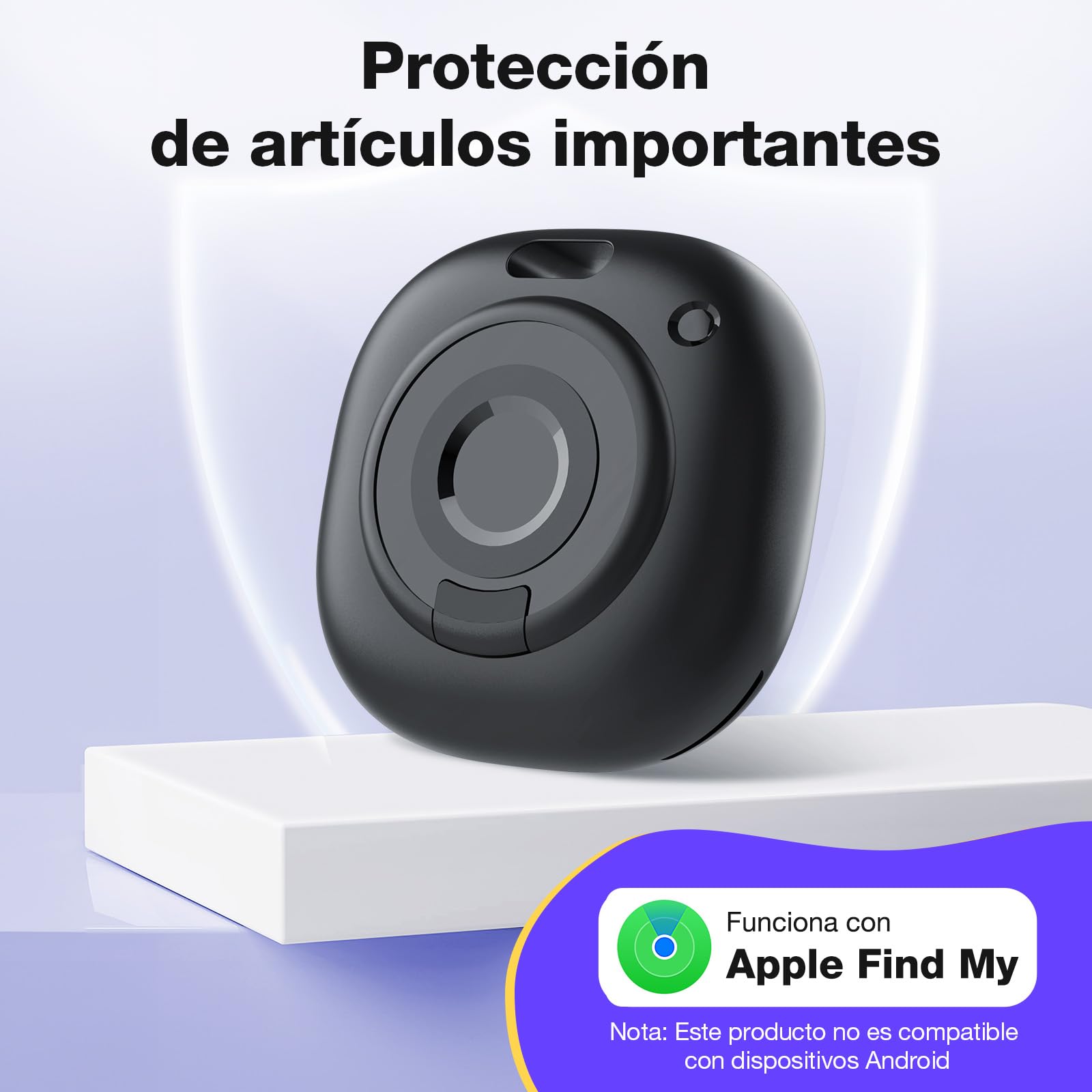 PcEoTllar Rastreador Inteligente Bluetooth Localizador de Objetos, Compatible con Apple Find My (Solo iOS), para Llaves, Equipajes, Maletas, Carteras, Bolsos, Bicicletas (2 Unidad) — view 4