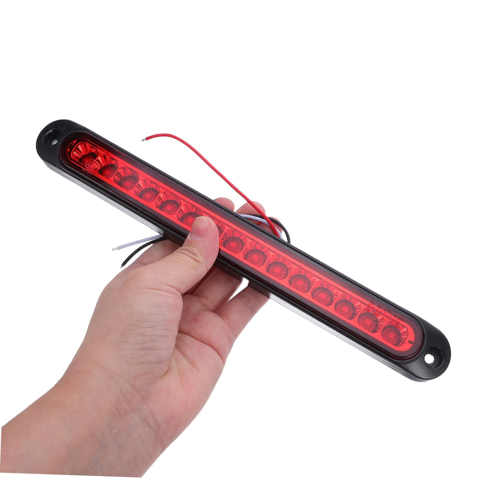 4 Piezas Luces Traseras LED Rectangulares para Remolque LED Rojo y Amarillo Impermeables Luces Freno Señal Marcha para Camión Rv Barco