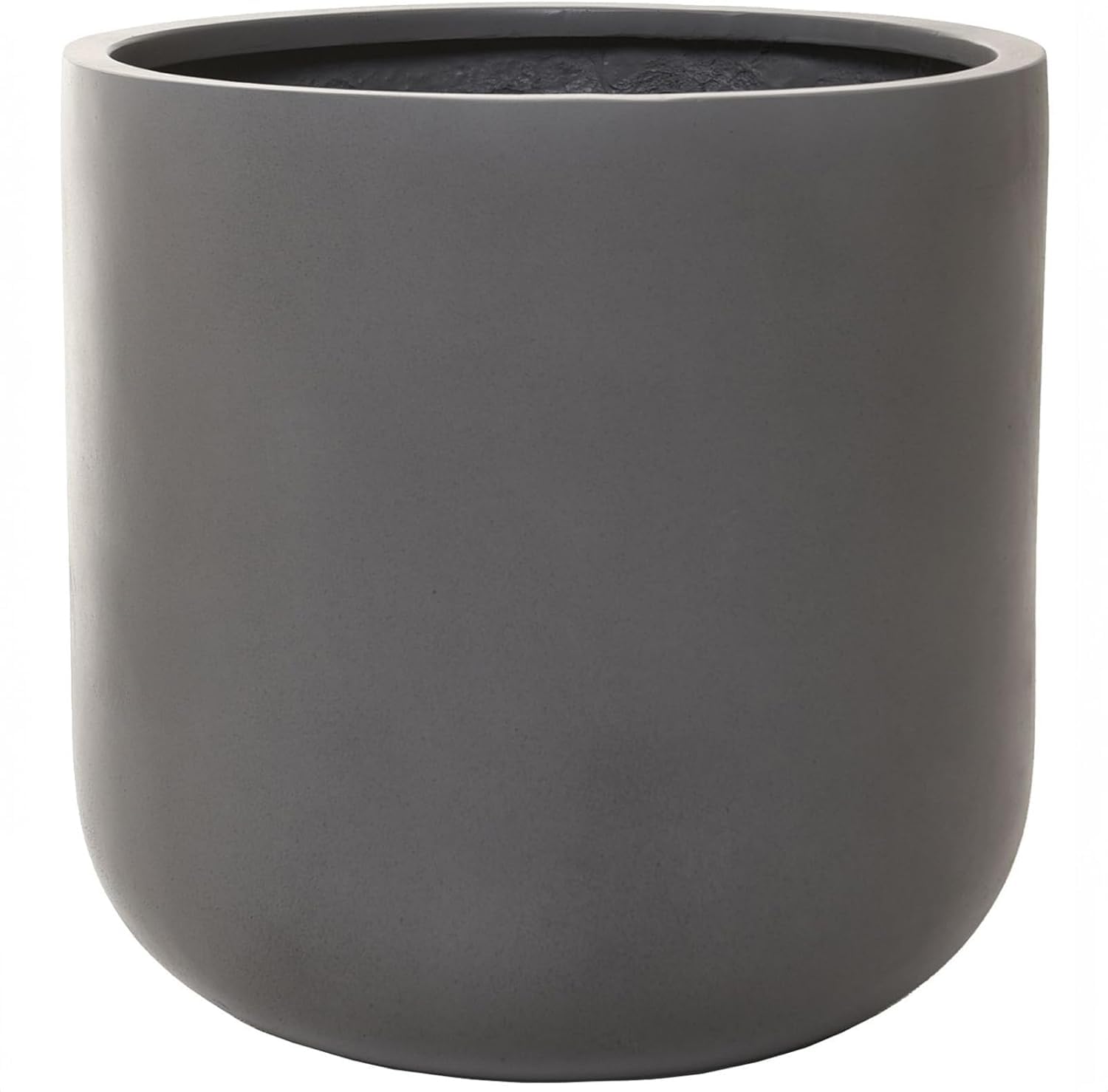 VIVANNO Blumentopf Pflanztopf Fiberglas Chico Beton-Design Grau (40x40 cm)