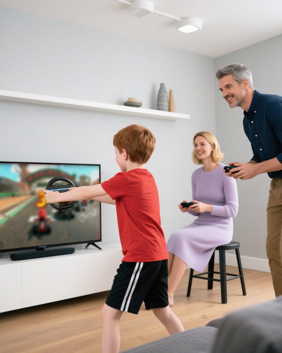 Switch zestaw 2 akcesoriów do Nintendo, zestaw do gier 16 w 1: futerał, kontroler bezprzewodowy, automatyczne wyrównanie osłony ekranu OneTouch, kierownica, Joycon dla