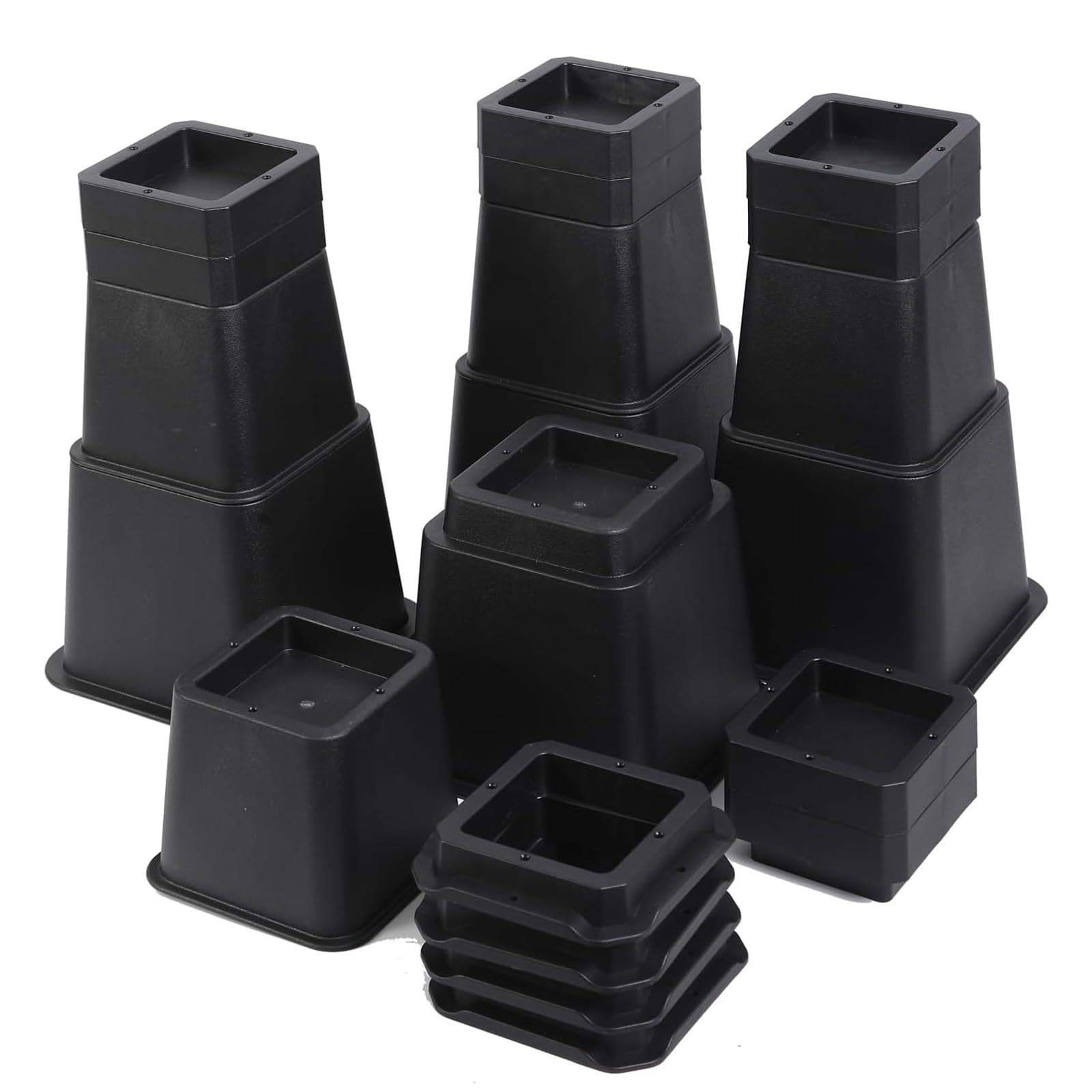 Amazon.co.jp: TJQ テーブル 脚 継ぎ足し 机 高さ調整 足上げ 10段階で