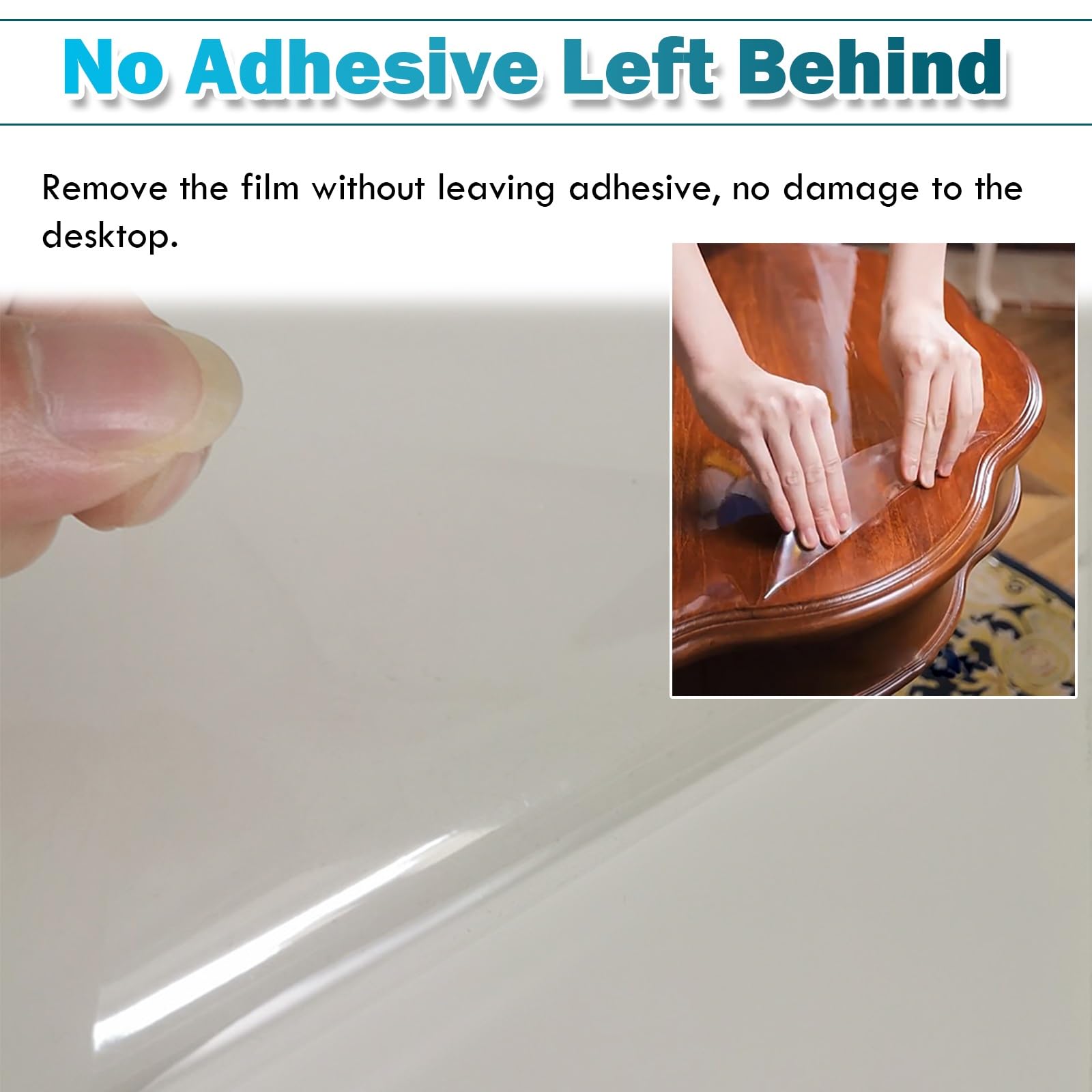 Película protectora transparente autoadhesiva para tableros de vidrio, granito y madera, papel de contacto de cocina a prueba de aceite, 40 x 84 pulgadas