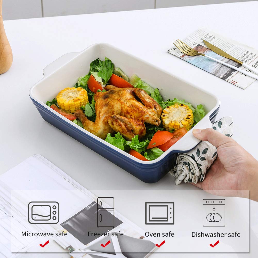 Koov Bakeware Set Ceramic Baking Dish Set Rectangular Casserole