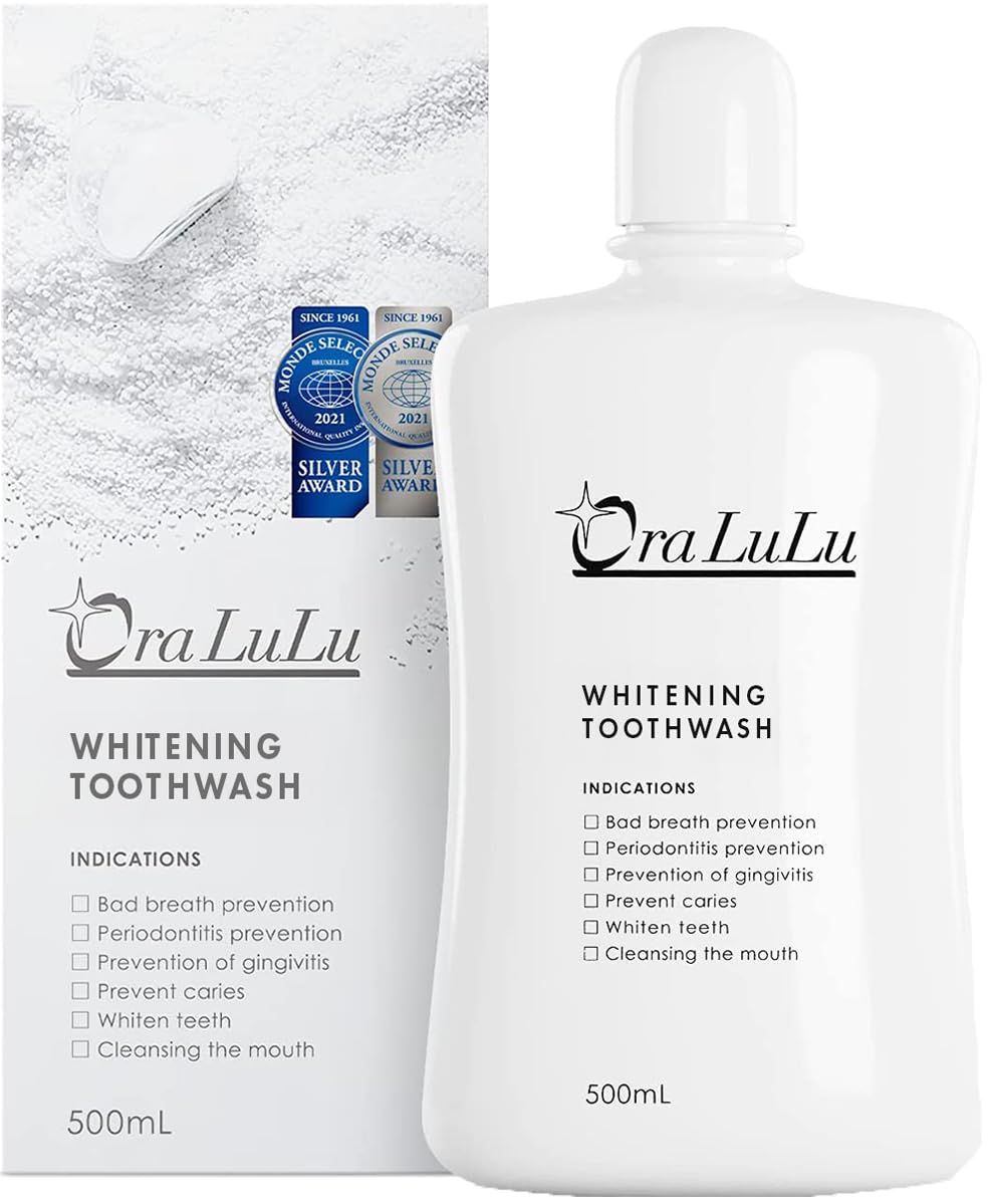 OraLuLu [Non-Medicinal Product] Whitening Mouthwash (Yellow Stain/Bad Breath Care/Cavity/Periodontitis/Gingivitis Prevention) 500ml