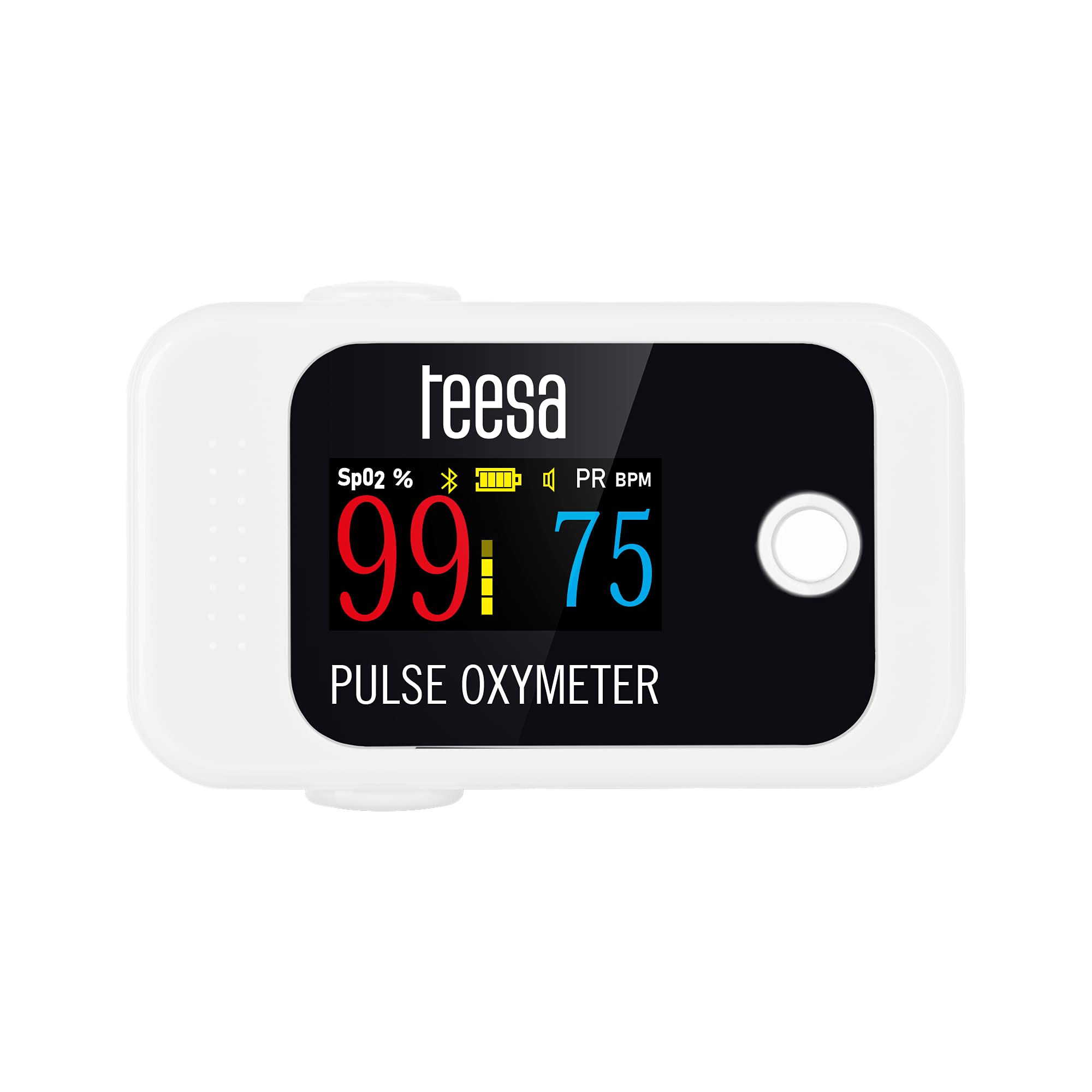 Oxymètre de pouls doigt BT PX70 Teesa TSA8071 Saturation / Mesure de la fréquence cardiaque / Bluetooth
