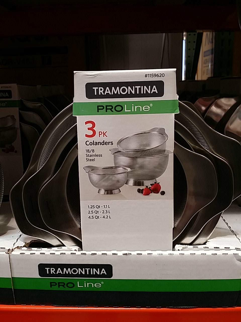 Amazon.co.jp: TRAMONTINA(トラモンティーナ) ざる・水切り 3個セット