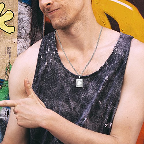 OIDEA Locket Necklace for Women Men: Stainless Steel Vintage Religious Bible Book Photo Locket Necklaces that Holds Pictures Jewelry Gifts3