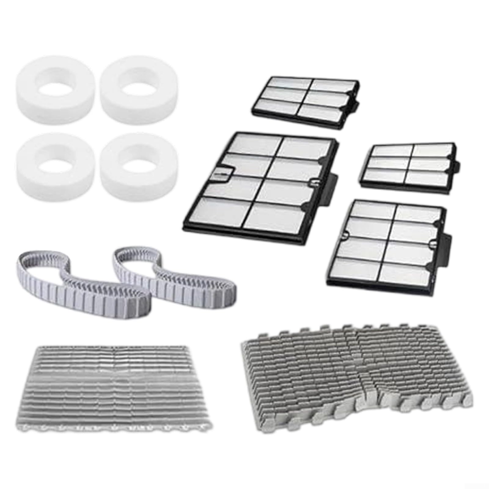 Kit de servicio de robot de limpieza de piscinas con panel de filtro de alta eficiencia cepillo de limpieza de borde cepillo frontal y asambleas resistentes de la pista