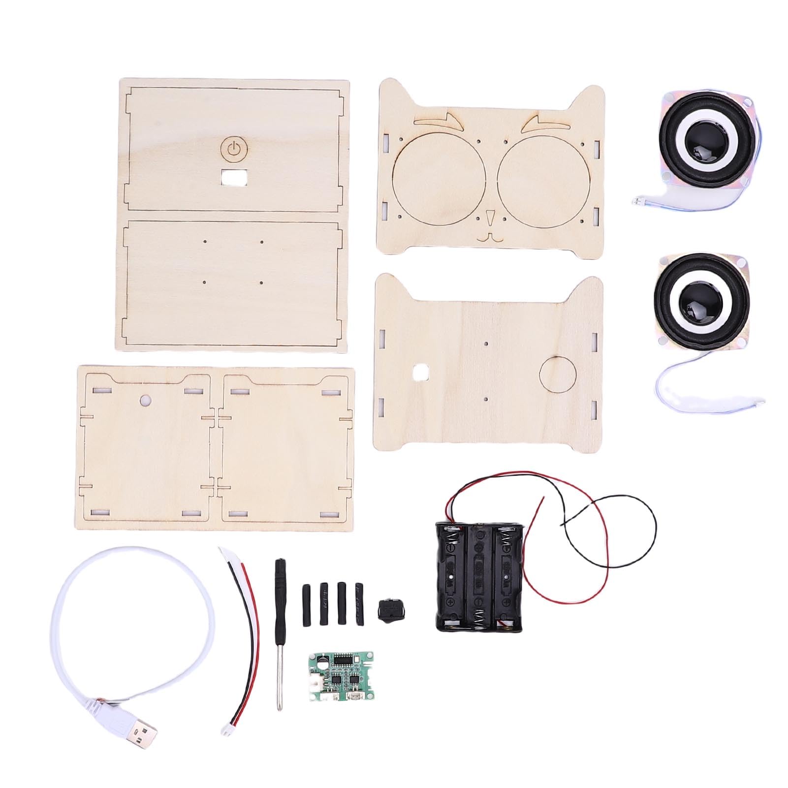 Pongnas Bluetooth Speaker Craft Kit Stereo Speaker FM Radio DIY Electronics Kit Build Electronic Components for Science Experiments Summer Activities