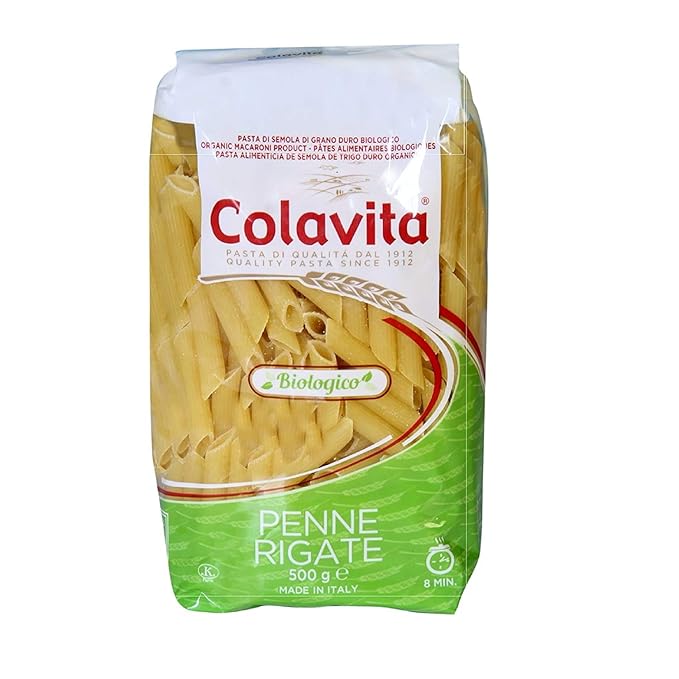 Penne Rigate Organic Pasta Pouch, 500 g