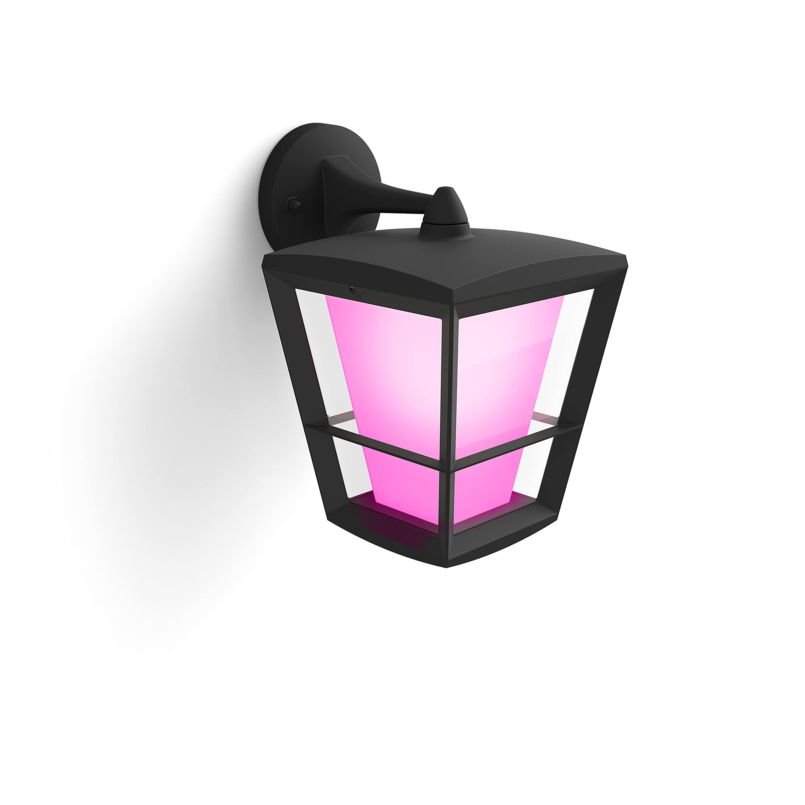 Philips Hue White and Color Ambiance Econic, Lampada Smart LED da Parete per Esterni (Down), Dimmerabile, Led Integrato, 15W, Nero