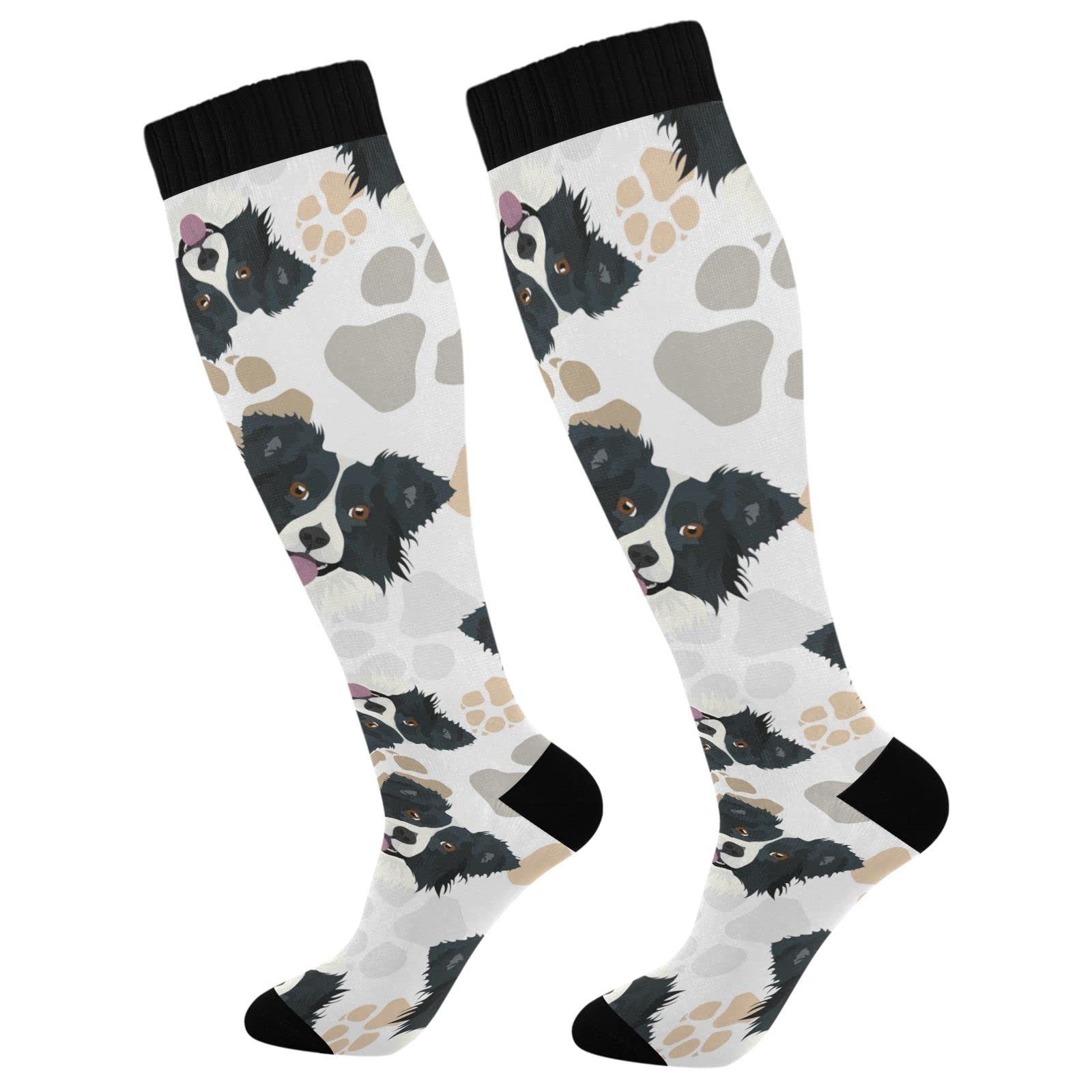 Fisyme Socks for Women Men Warm Comfort Athletic Crew Running Hiking Cycling Compression Socks