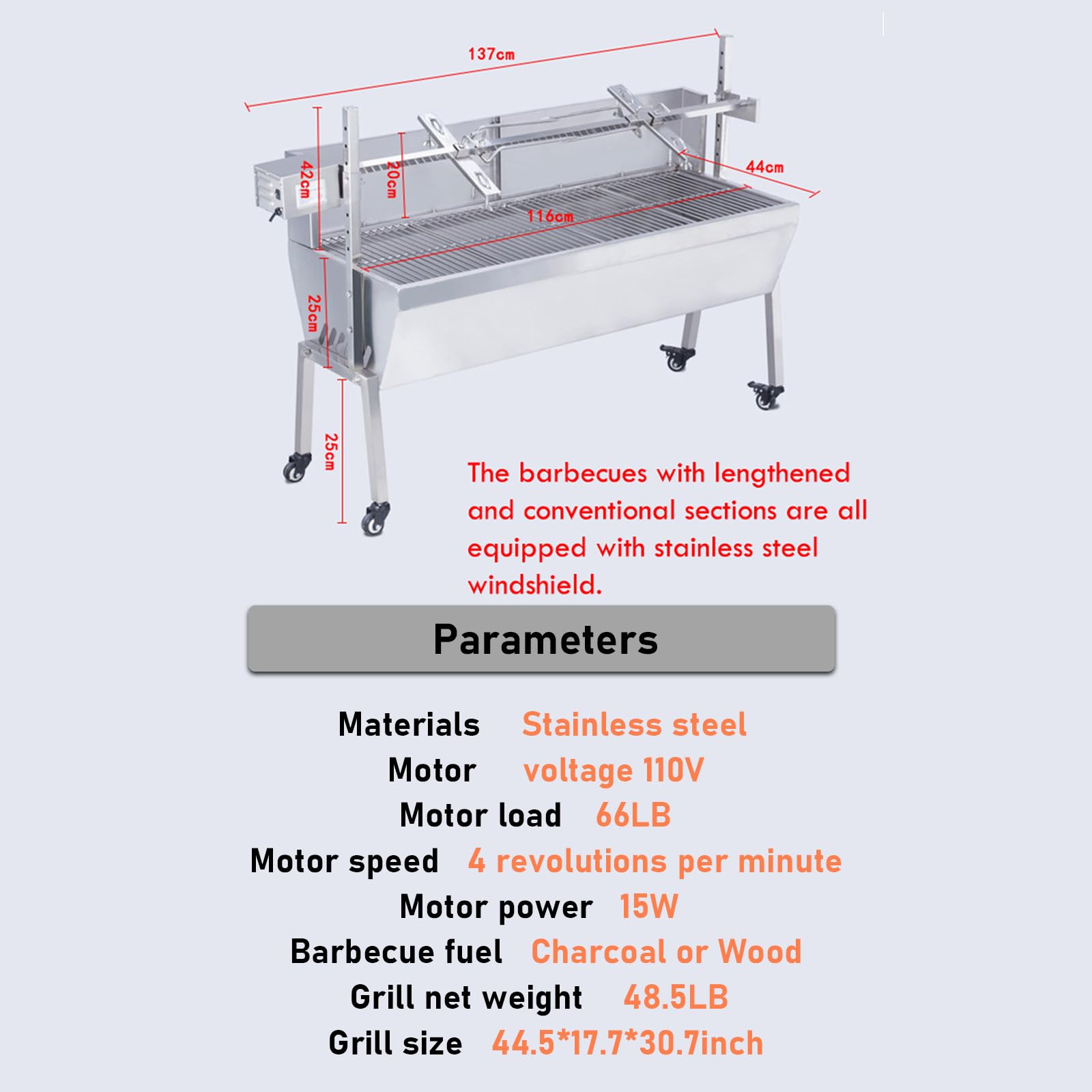 WYDDDARY Rotisserie Barbecue 46