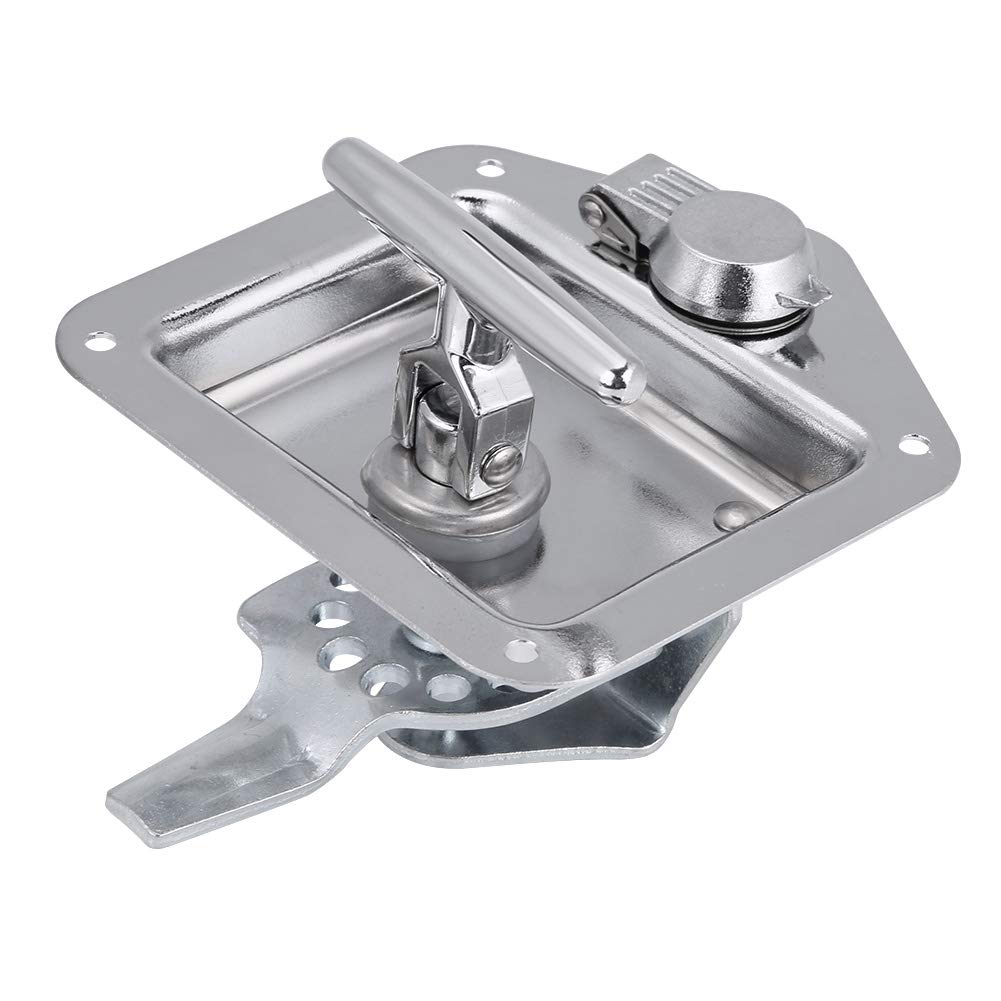Tbest Serrure COF e,Serrure Rrque,Poignée De Verrllage Rrque,Serrure COF on Benne,Serrure en Fo De T,Piècee Vannee Verrllage De Boîte À Outils en Acier Iydable Kit De Clée Boîte À Outils