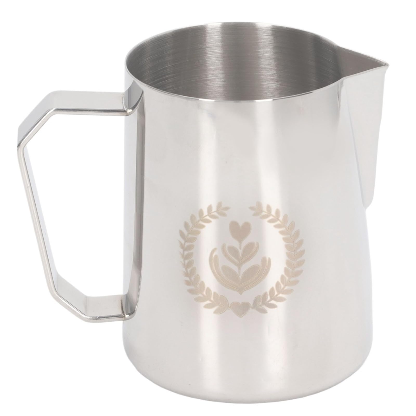 2 pz 450 ml Schiuma di Caffè Brocca Tazza Latte Art In Acciaio Inox Ugello Miscelazione Pentola for Espresso Barista strumento Per Il Caffè(White)