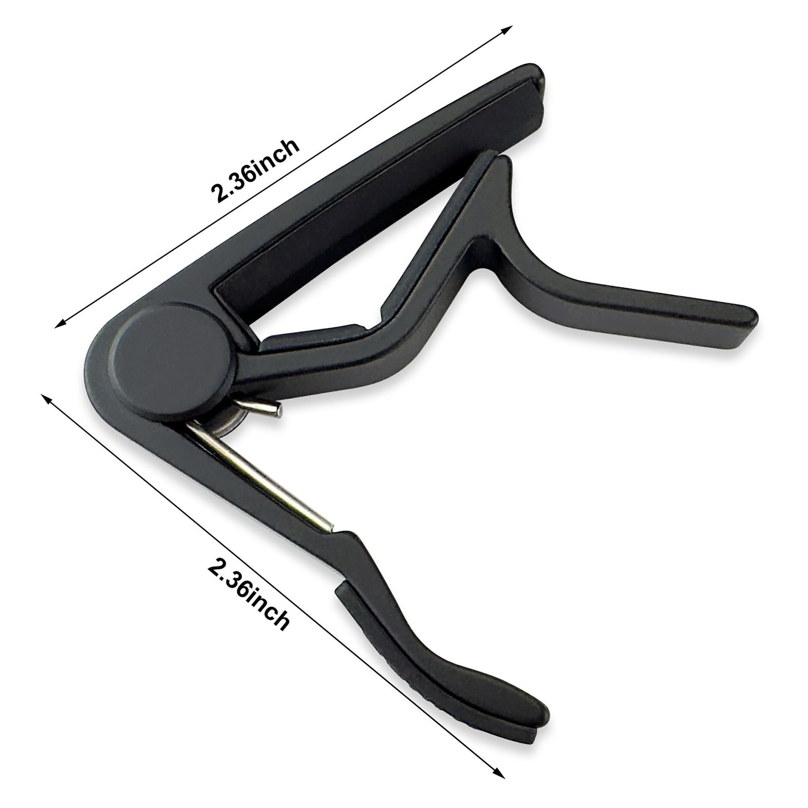 WINGO Pro Ukulele Capo for Soprano Contert Baritone Black, Small - Image 3