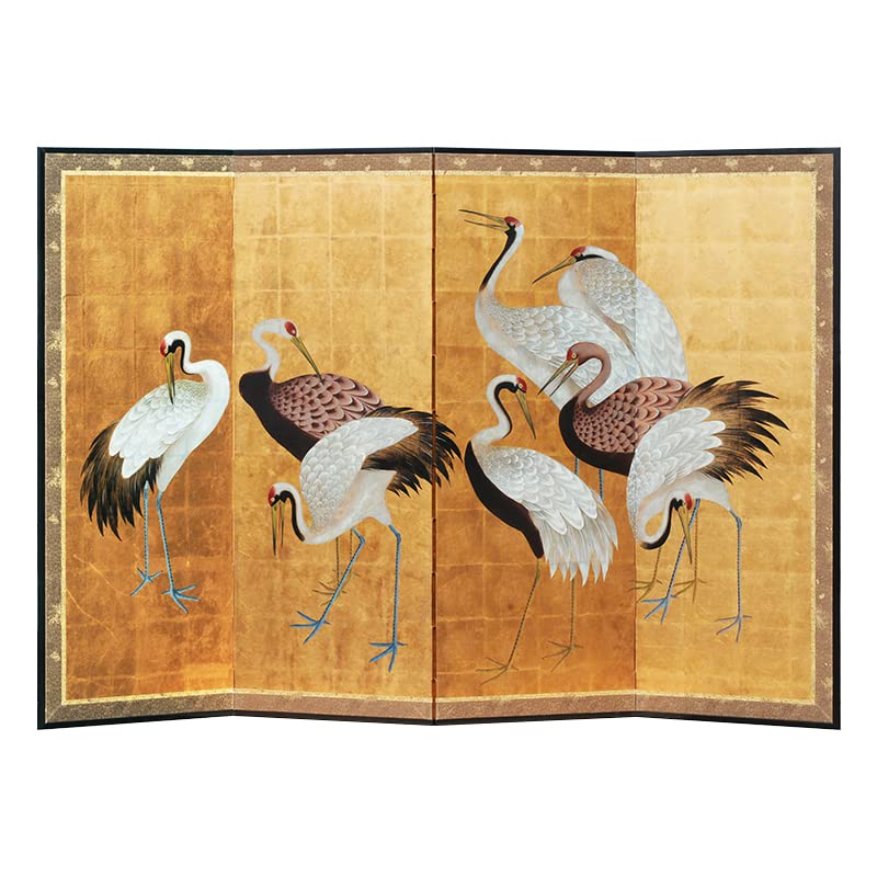 老舗DECORATIVE CRAFTS アートデコ ゴールド屏風 パーテーション Amazon.com: HongFengtang Japanese Decorative Folding Screens