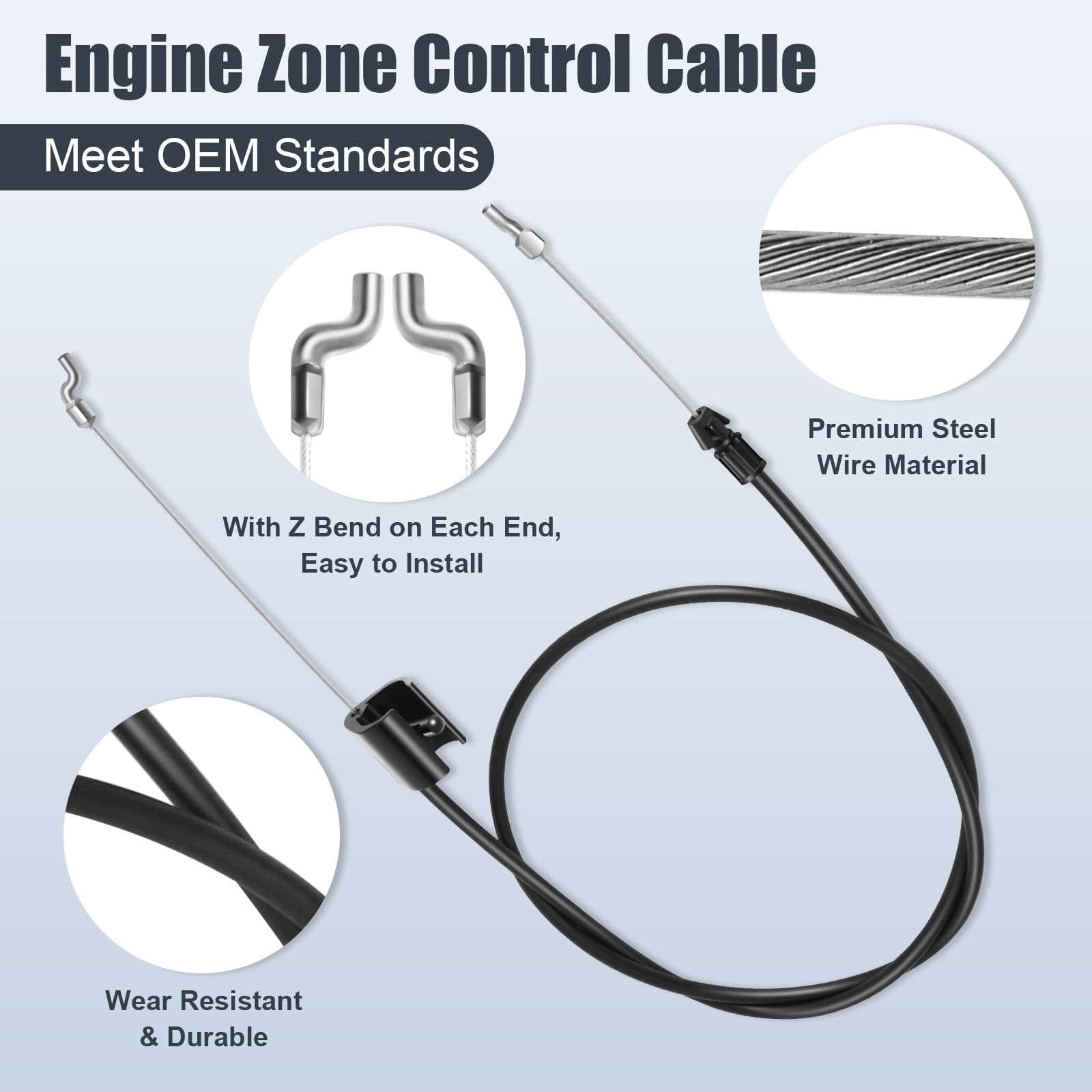 Engine Control Cable - MTD 946-0957 Replacement -3