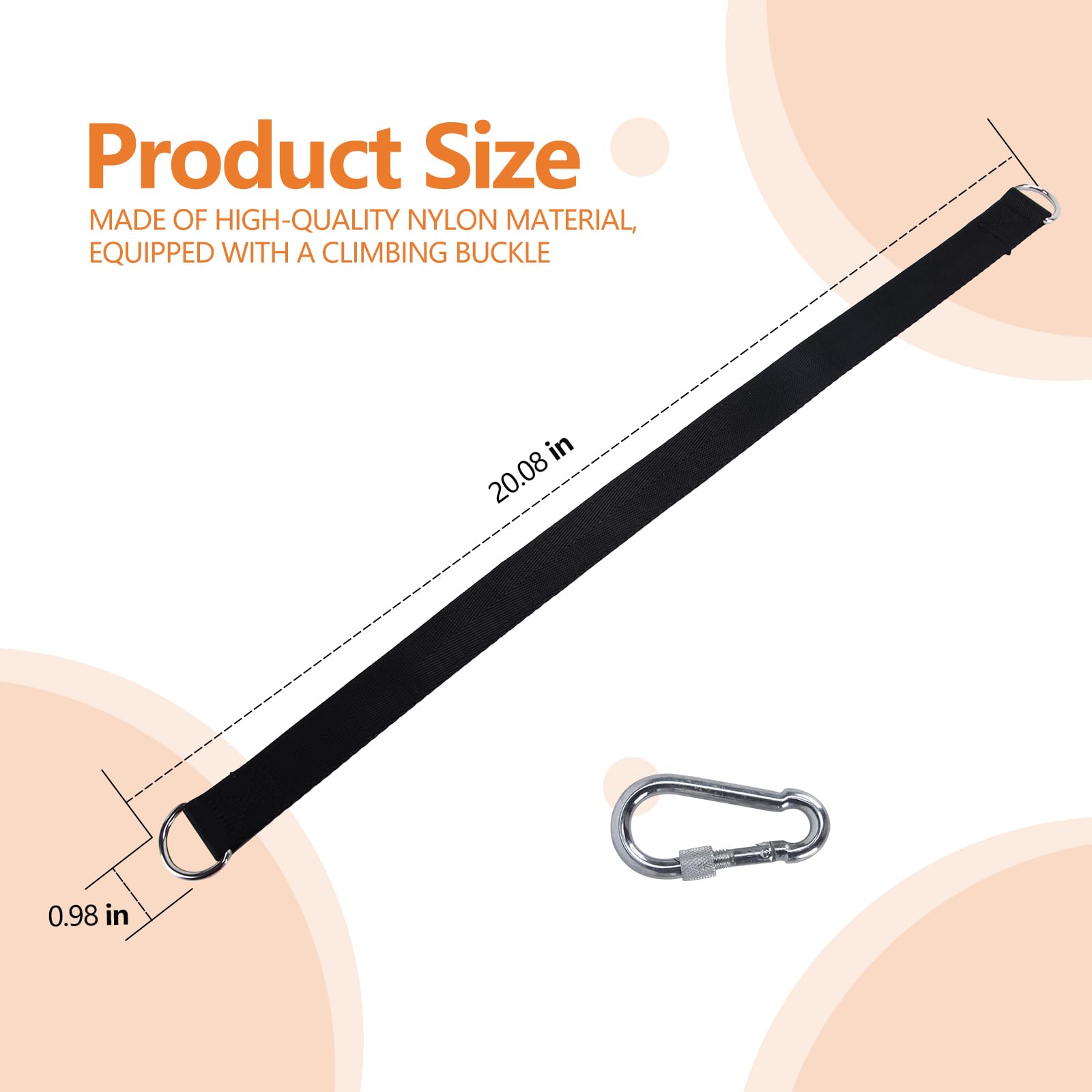 ChengFu Heavy Bag Hanger, Punching Bag Hanger, Heavy Bag Mount, Punching Bag Stand for Heavy Bag, Heavy Bag Strap Hanger for Home Gym Training Workout (1 pcs)