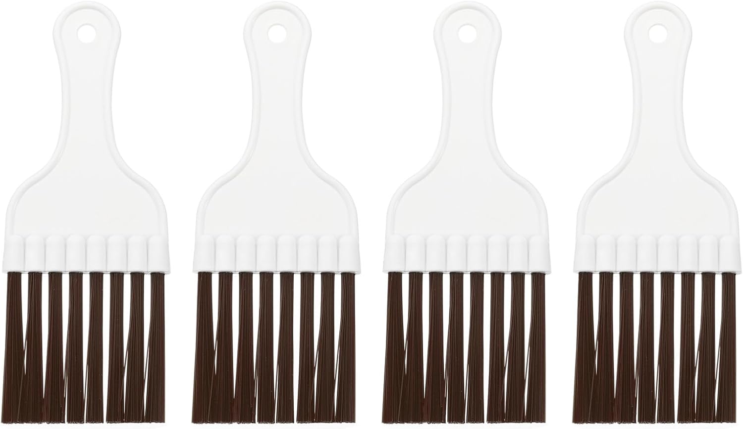 PATIKIL Air Conditioner Fin Comb, 8Pcs Plastic Whisk Brush Condenser Cleaning Brush Refrigerator Coil Fin Cleaner Radiator Repair Tool for AC Unit,White Brown