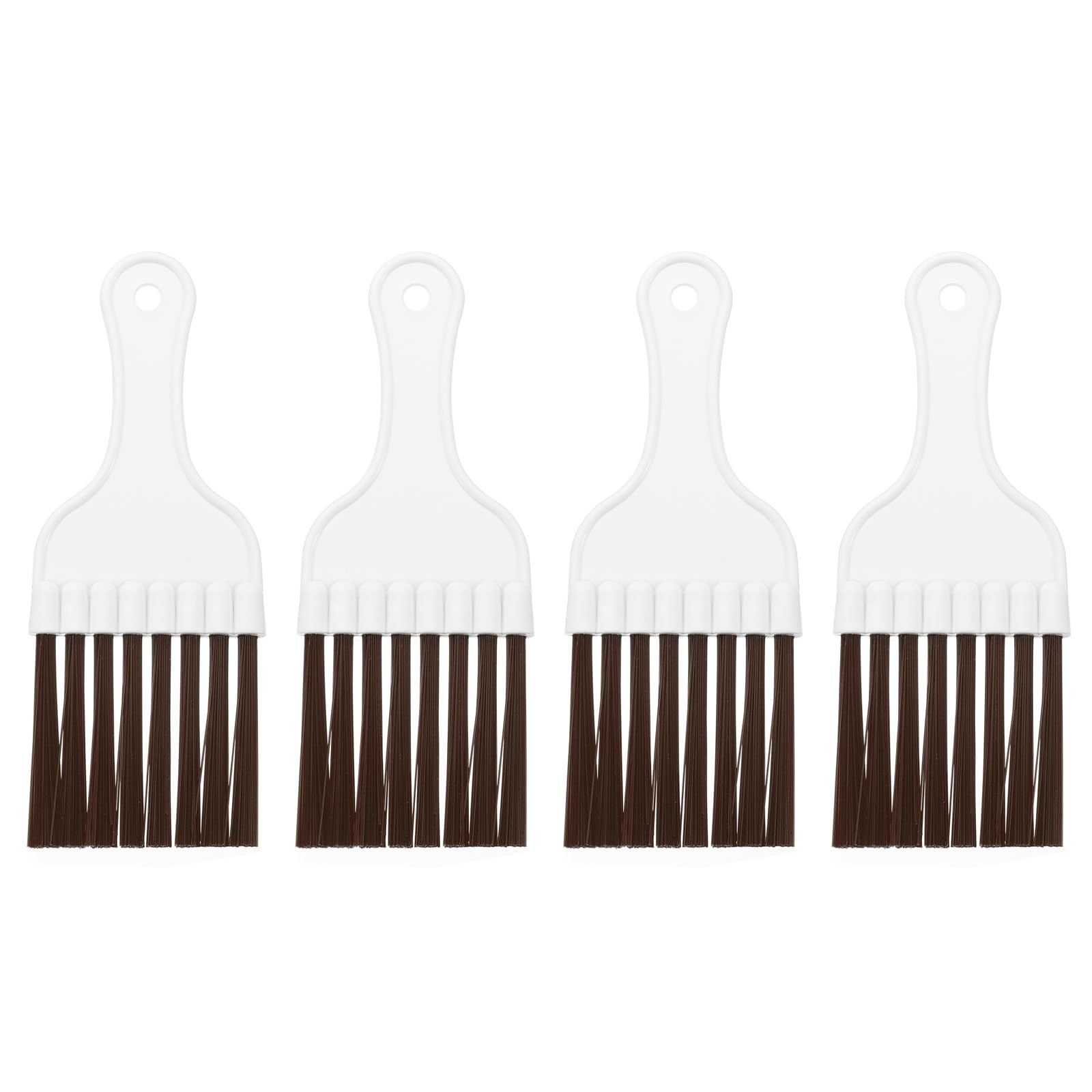 PATIKIL Air Conditioner Fin Comb, 4Pcs Plastic Whisk Brush Condenser Cleaning Brush Refrigerator Coil Fin Cleaner Radiator Repair Tool for AC Unit,White Brown