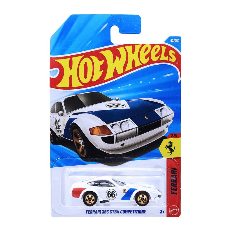 Image of Hot Wheels Ferrari 365 GTB4 Competizione Ferrari Ages 3 and Up 62 /250 (White)