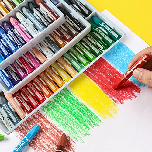 Oil Pastel Crayons Sets,Professional Soft Oil Pastel Hexagonal Wax Crayon Drawing Pastel Stick For Beginner Artist Children Student Painting Drawing Graffiti Art Supplies (18 Colors) #TOP4