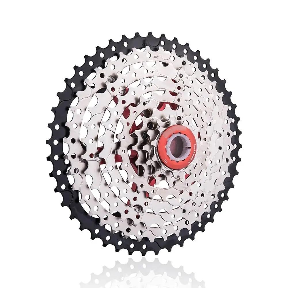Fahrrad Zahnkranz 8-Fach 46T großes Zahn-Schwungrad-Mountainbike-Kassetten-Kettenrad Stahl Freilauf MTB-Fahrradteile Fahrrad Kassetten