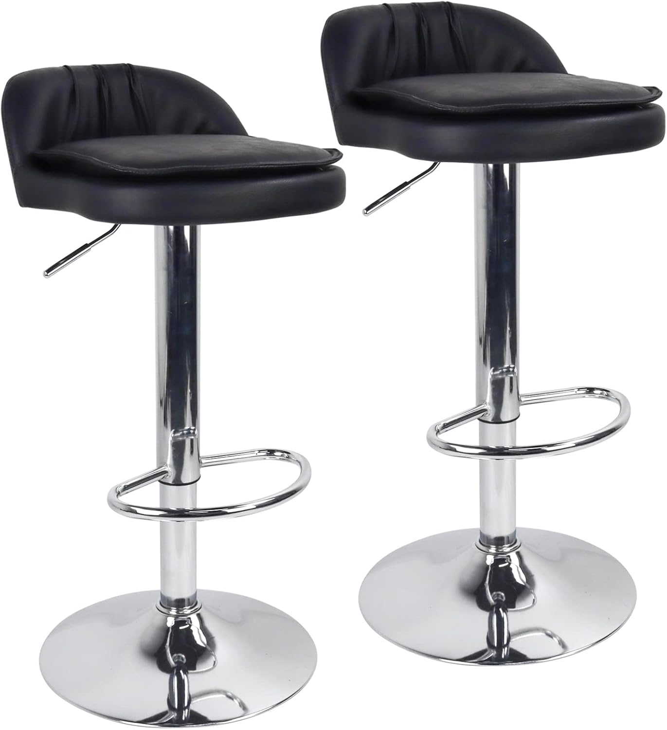 Set of bar Stools with footrest 360° Swivel Jamaica Ubuy