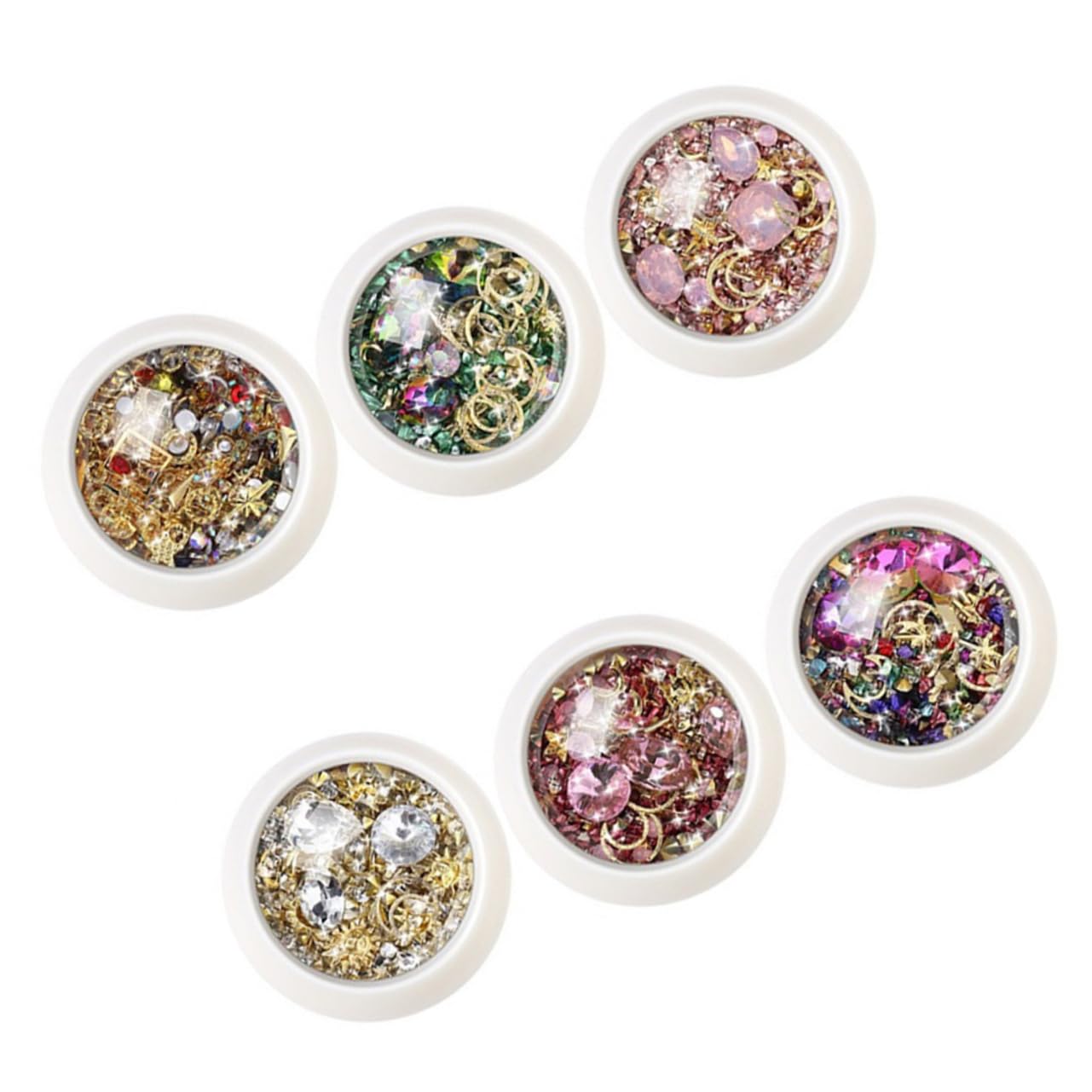 18 Set Accessori per Nail Art con Decorazioni Manicure Te per Unghie Artificiali e Naturali Materiali Leggeri e Resistenti per Donne e Appassionate Unghie