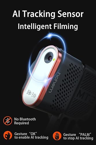 Miniatura 3 de Hohem iSteady MT2 Kit estabilizador de cámara con rastreador AIluz de llenado magnética, estabilizador cardán de 3 ejes todo en uno para cámara sin