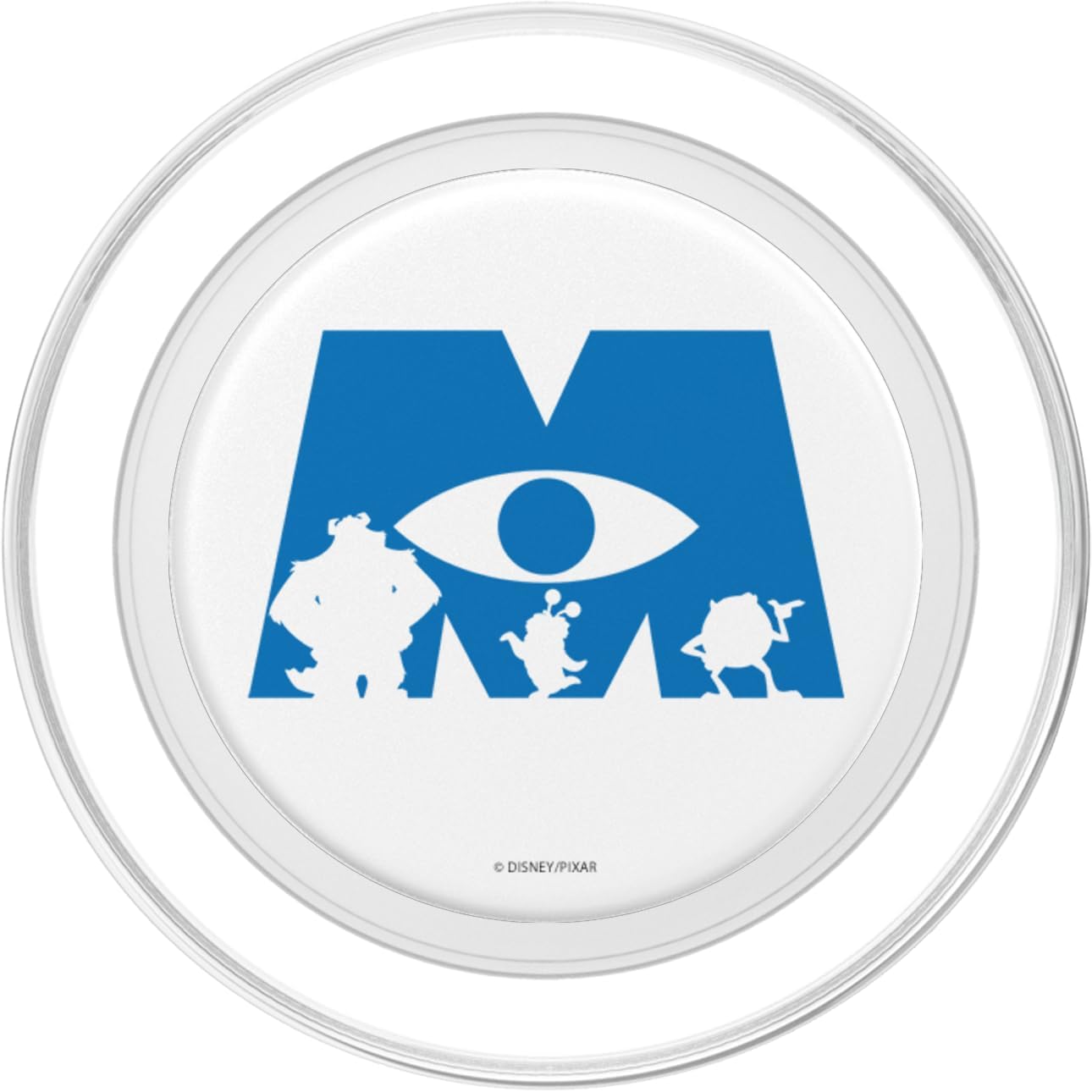 Disney Pixar Monsters Inc. Logo With Sulley Mike And Boo PopSockets MagSafe PopGrip for iPhone